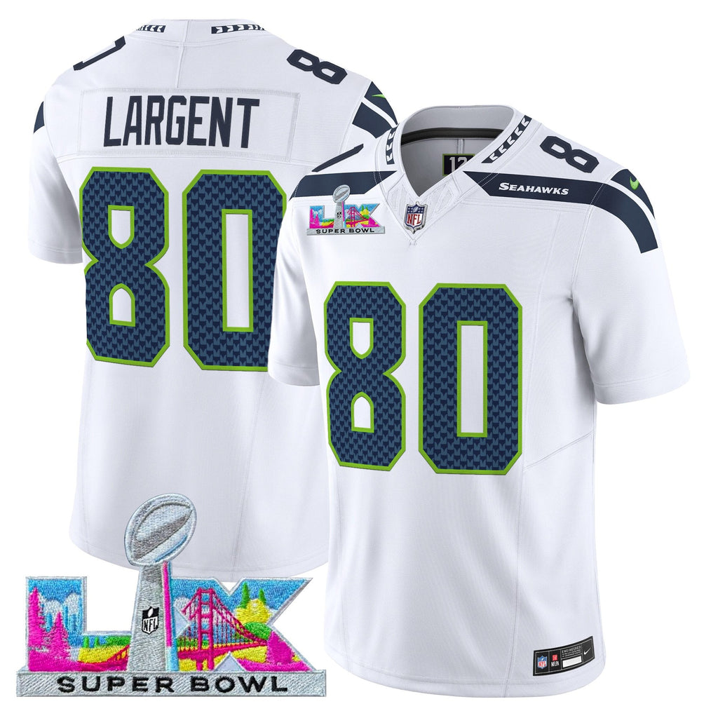 Men's Seattle Seahawks Super Bowl LX Vapor Limited Jersey - All Stitched