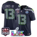 Ernest Jones IV Seattle Seahawks "Super Bowl LX & United States 250th Anniversary Patch" Vapor Limited Jersey - All Stitched