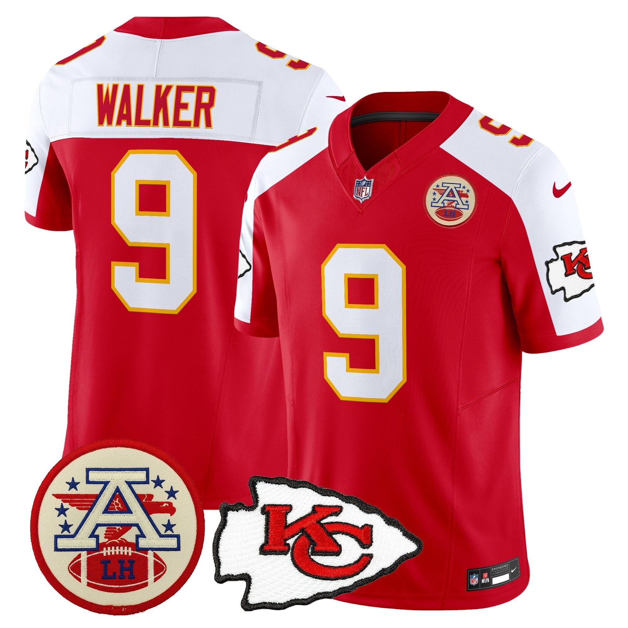 Men's Chiefs 2026 Lamar Hunt Patch Vapor Limited Jersey - All Stitched