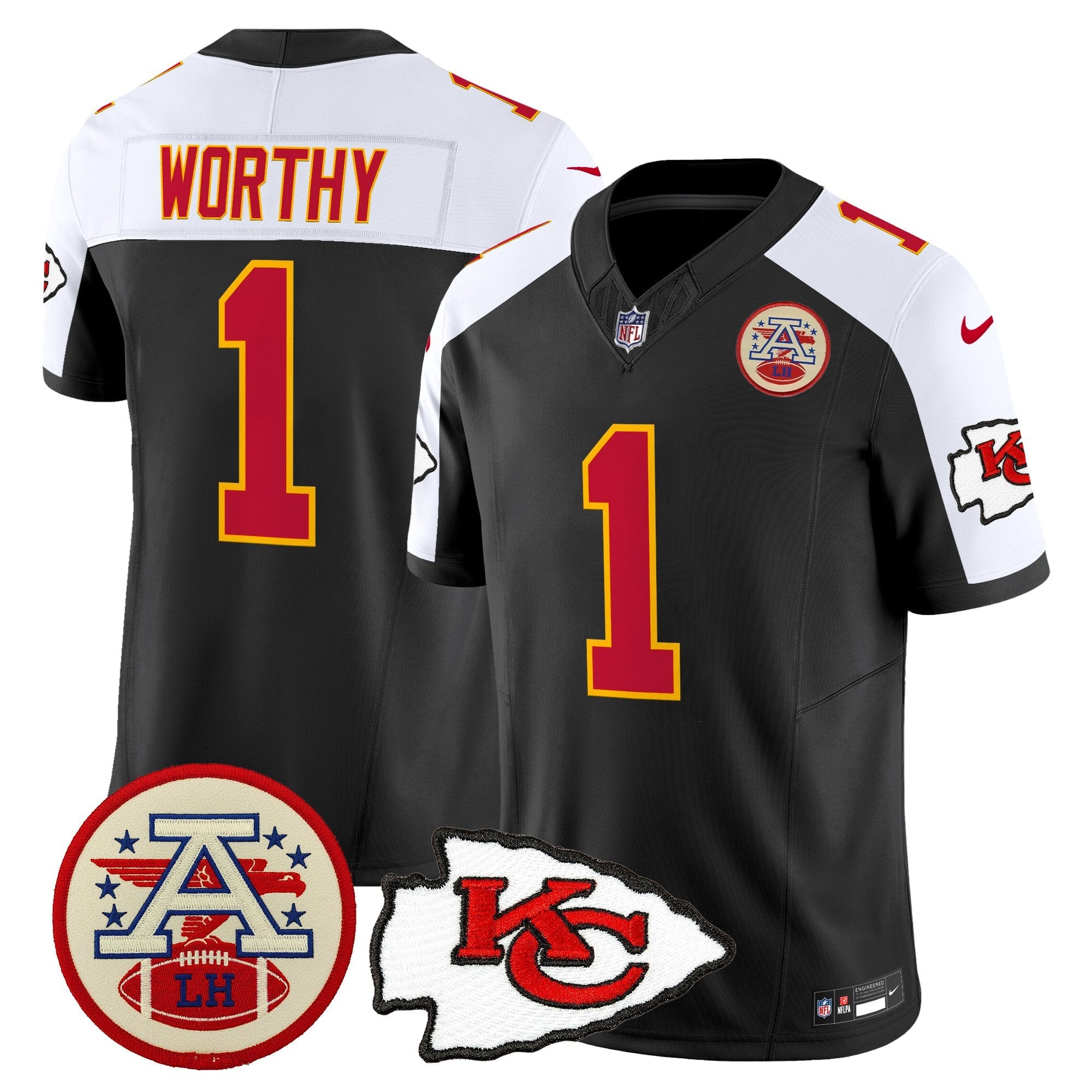 Men's Chiefs 2026 Lamar Hunt Patch Vapor Limited Jersey - All Stitched