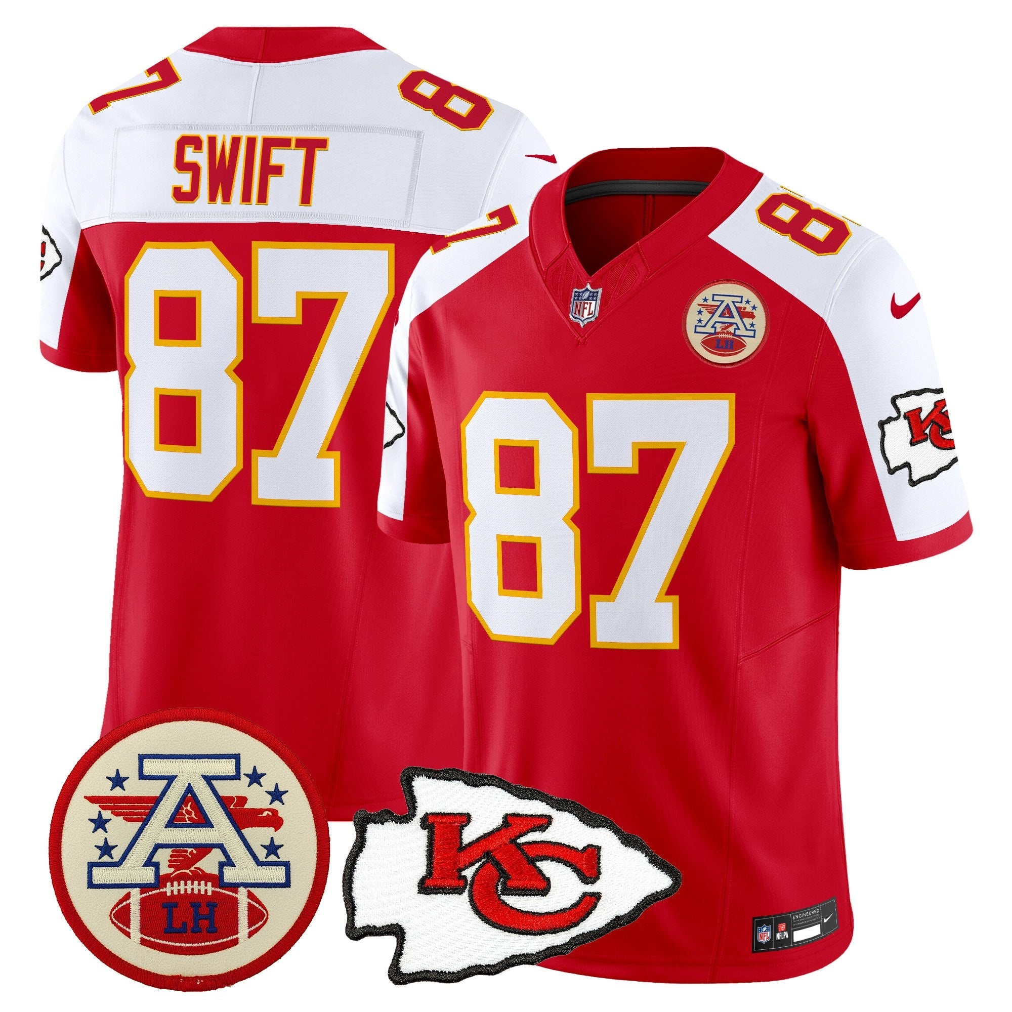 Men's Chiefs 2026 Lamar Hunt Patch Vapor Limited Jersey - All Stitched