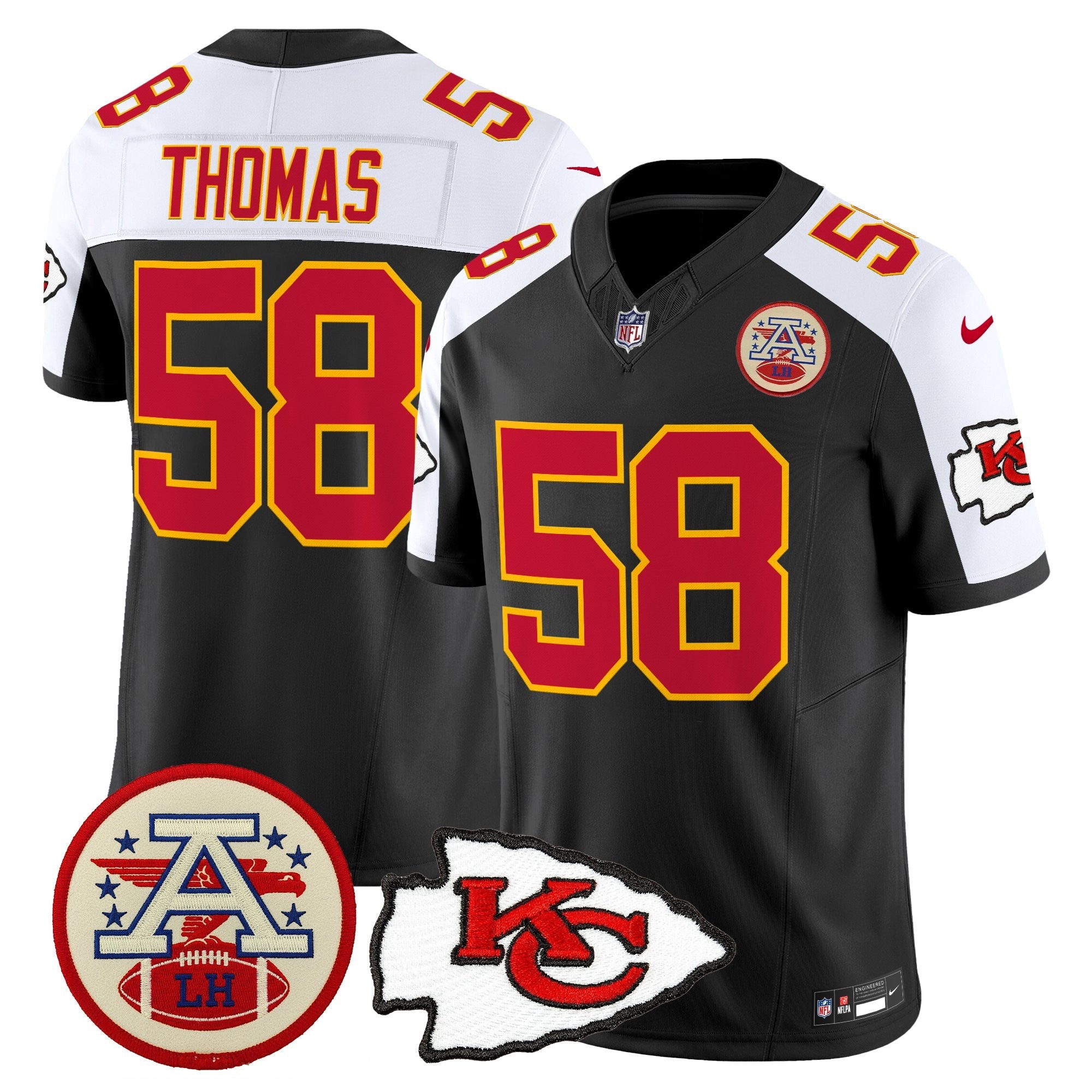 Men's Chiefs 2026 Lamar Hunt Patch Vapor Limited Jersey - All Stitched