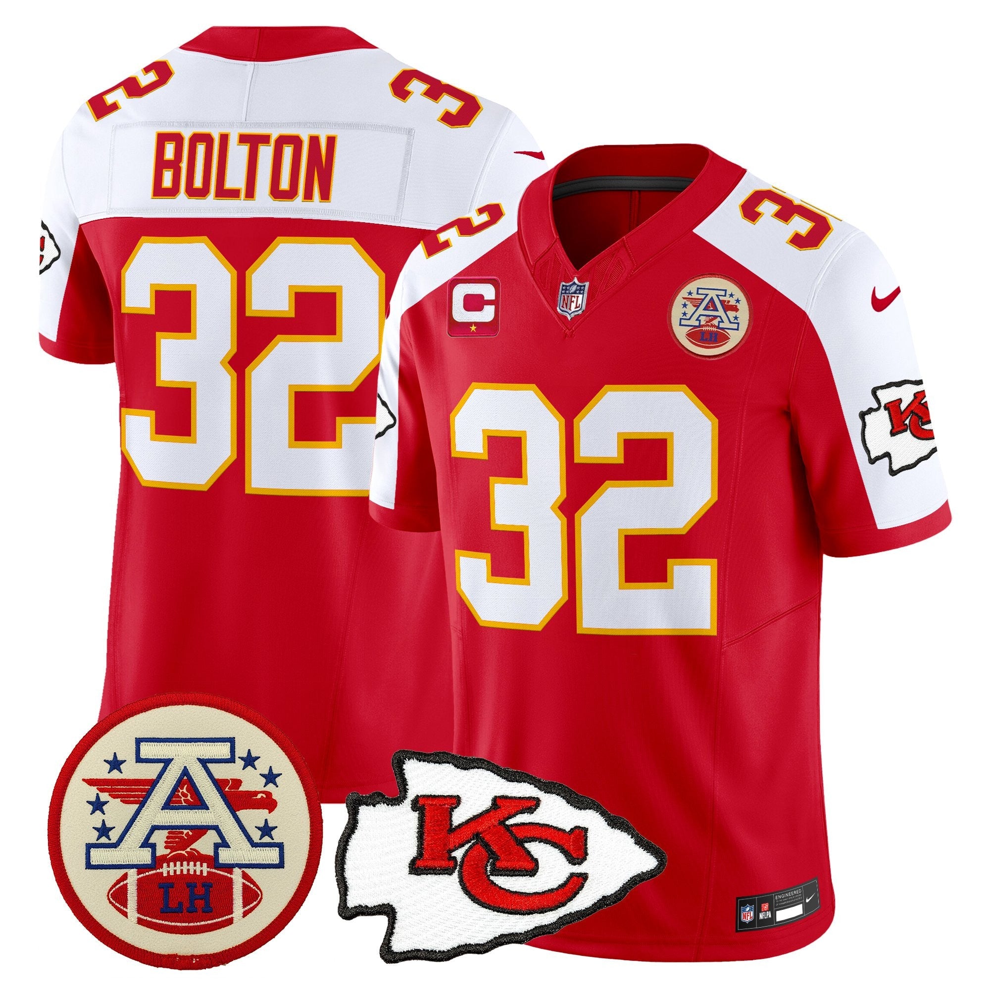 Men's Chiefs 2026 Lamar Hunt Patch Vapor Limited Jersey - All Stitched