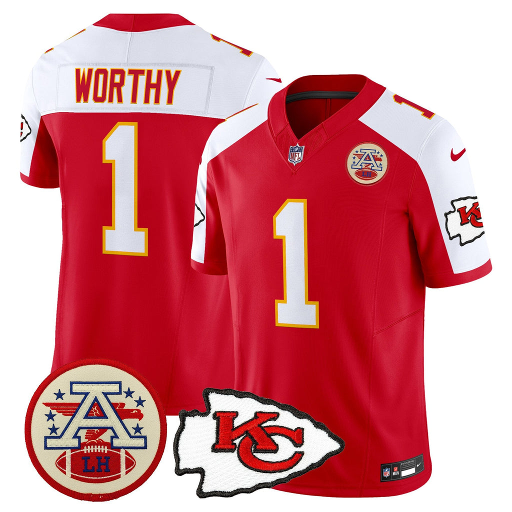 Men's Chiefs 2026 Lamar Hunt Patch Vapor Limited Jersey - All Stitched
