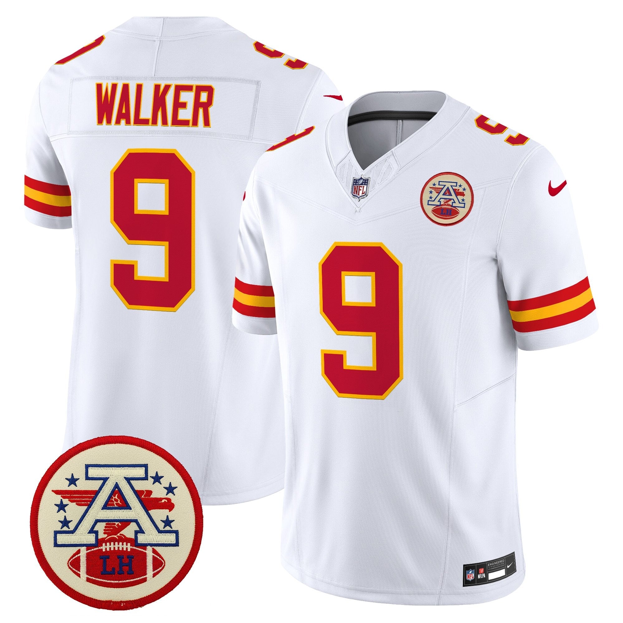 Men's Chiefs 2026 Lamar Hunt Patch Vapor Limited Jersey - All Stitched