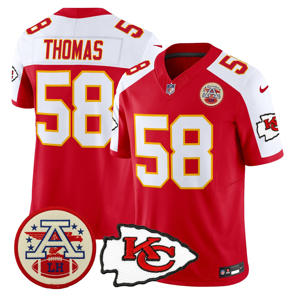 Men's Chiefs 2026 Lamar Hunt Patch Vapor Limited Jersey - All Stitched