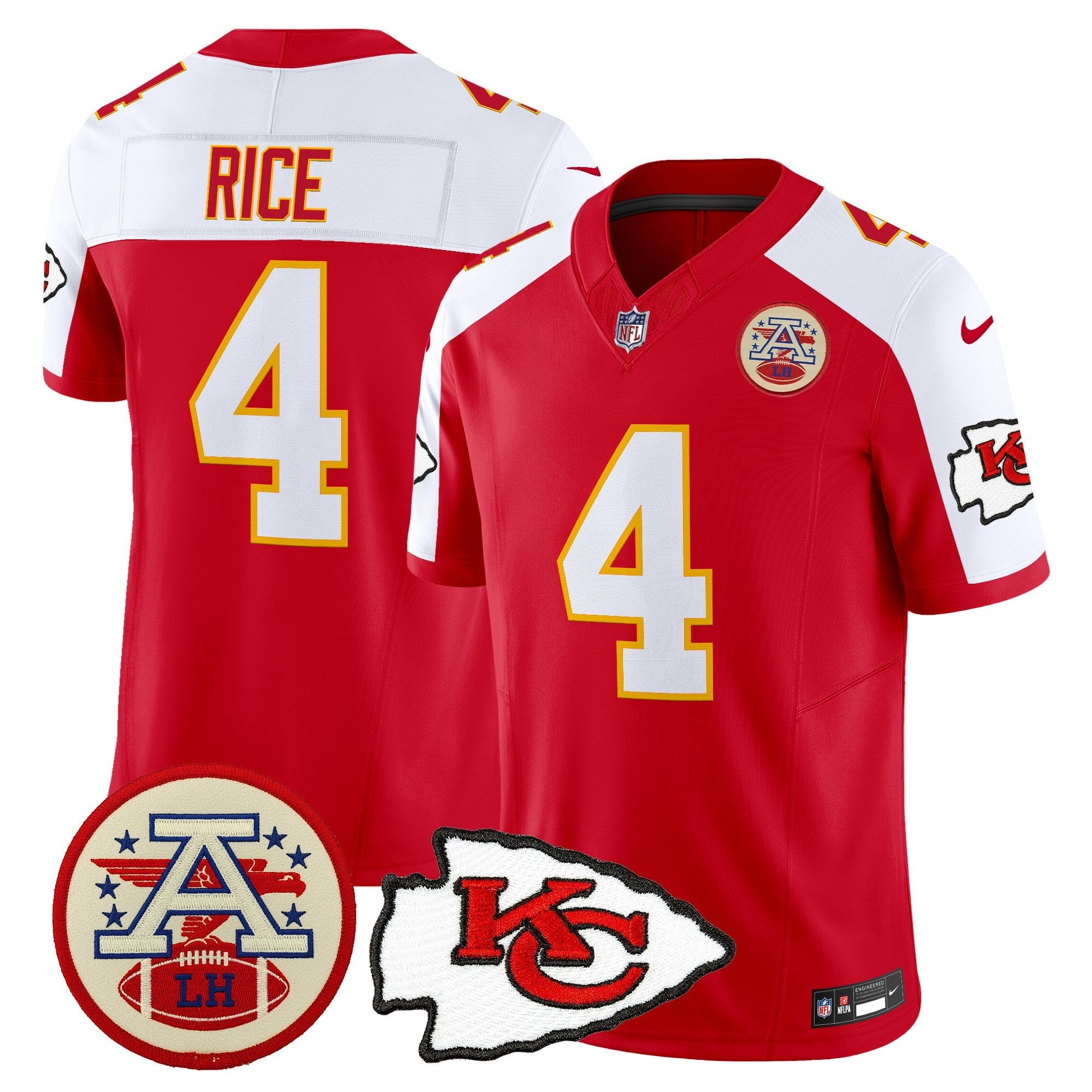 Men's Chiefs 2026 Lamar Hunt Patch Vapor Limited Jersey - All Stitched