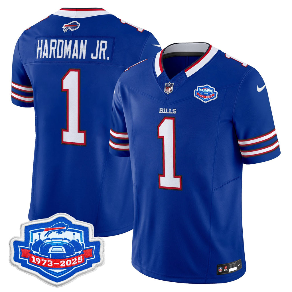 Men's Buffalo Bills 1973 - 2025 Farewell Season Patch Vapor Limited Jersey - All Stitched