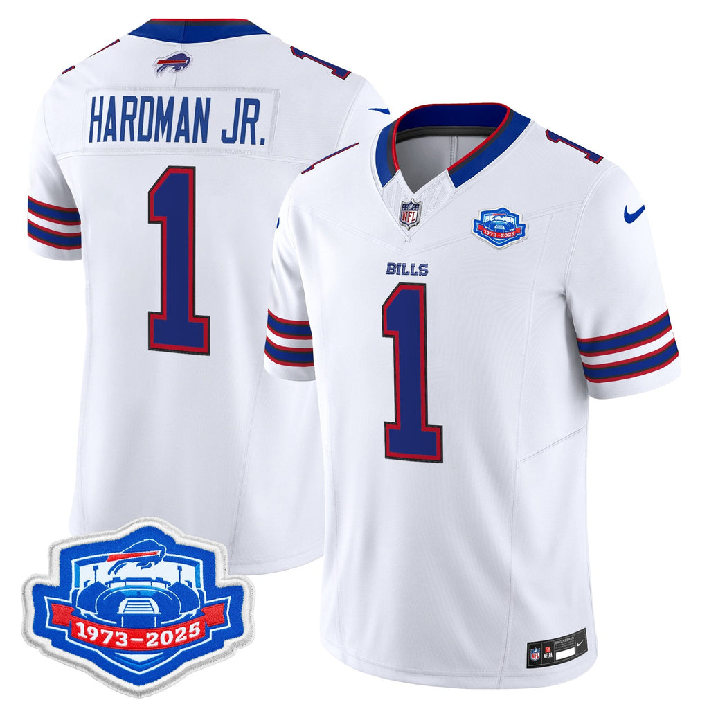 Men's Buffalo Bills 1973 - 2025 Farewell Season Patch Vapor Limited Jersey - All Stitched