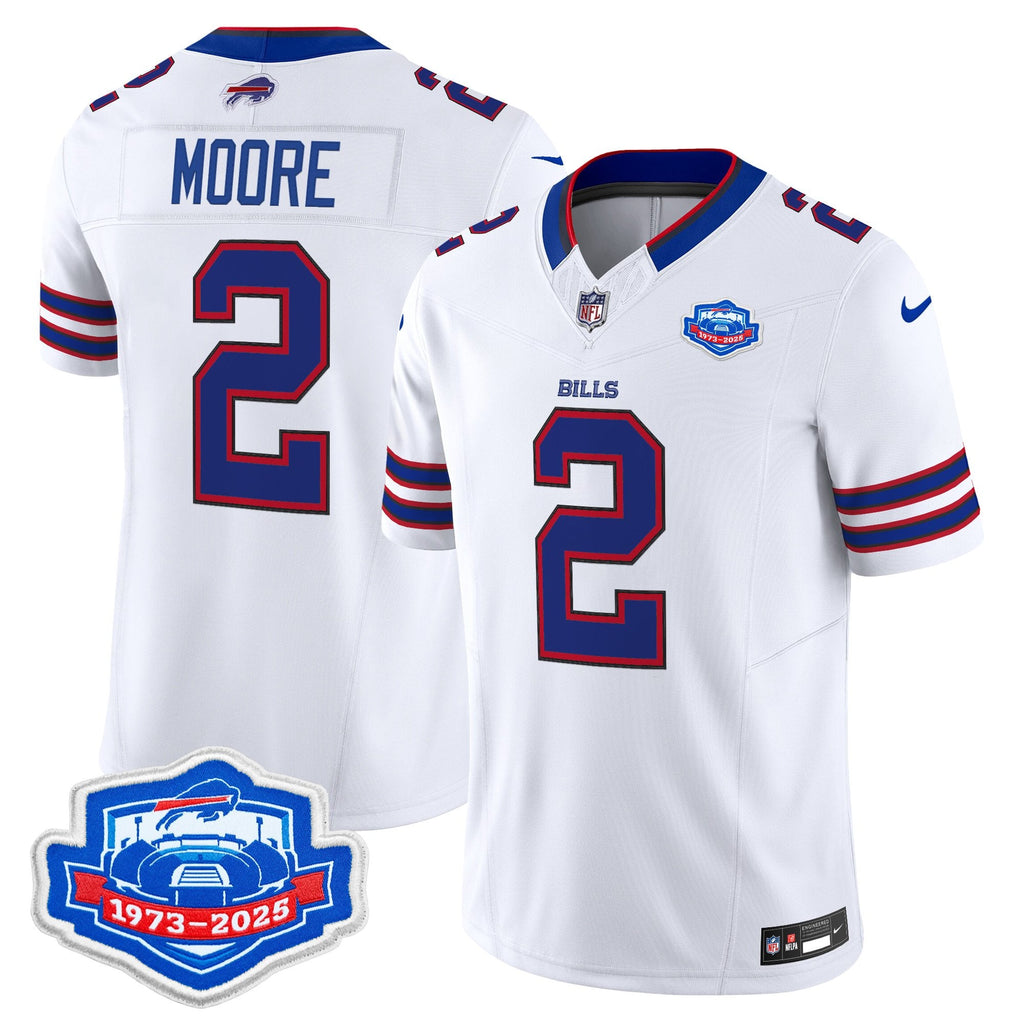 Men's Buffalo Bills 1973 - 2025 Farewell Season Patch Vapor Limited Jersey - All Stitched