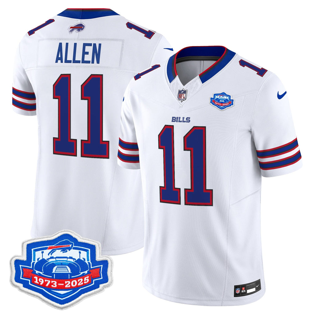Men's Buffalo Bills 1973 - 2025 Farewell Season Patch Vapor Limited Jersey - All Stitched