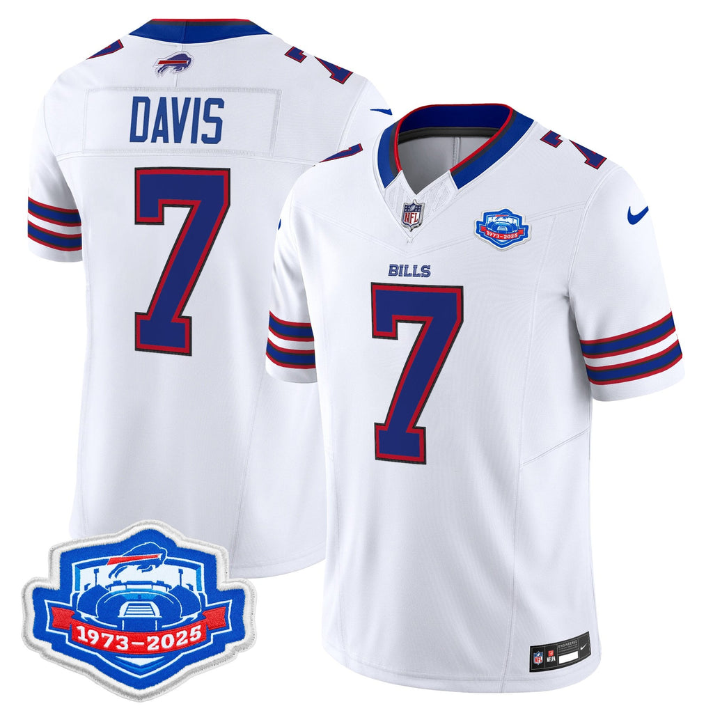 Men's Buffalo Bills 1973 - 2025 Farewell Season Patch Vapor Limited Jersey - All Stitched