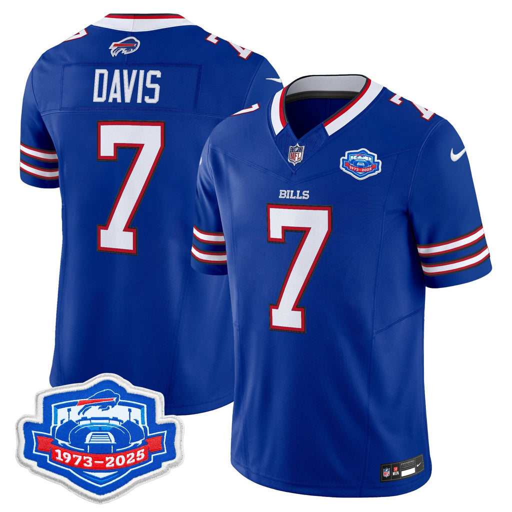 Men's Buffalo Bills 1973 - 2025 Farewell Season Patch Vapor Limited Jersey - All Stitched