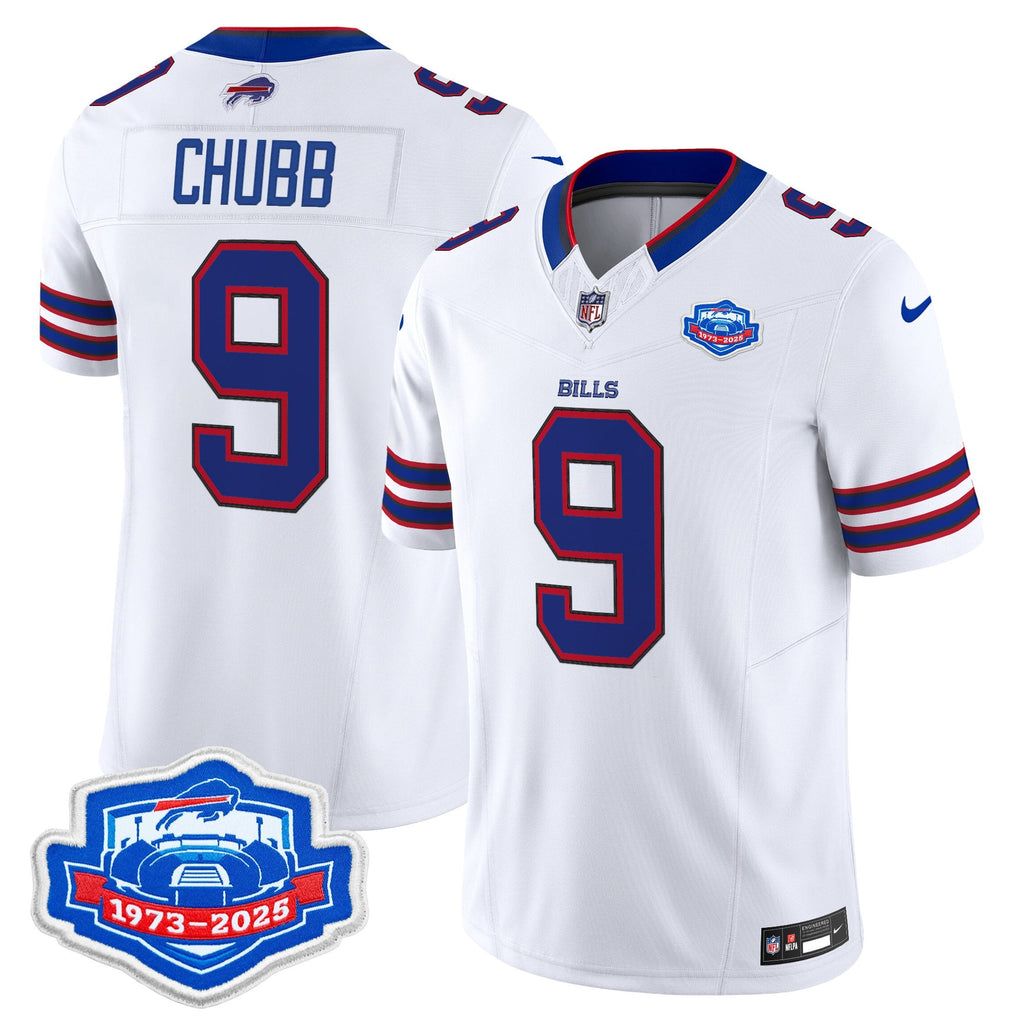 Men's Buffalo Bills 1973 - 2025 Farewell Season Patch Vapor Limited Jersey - All Stitched