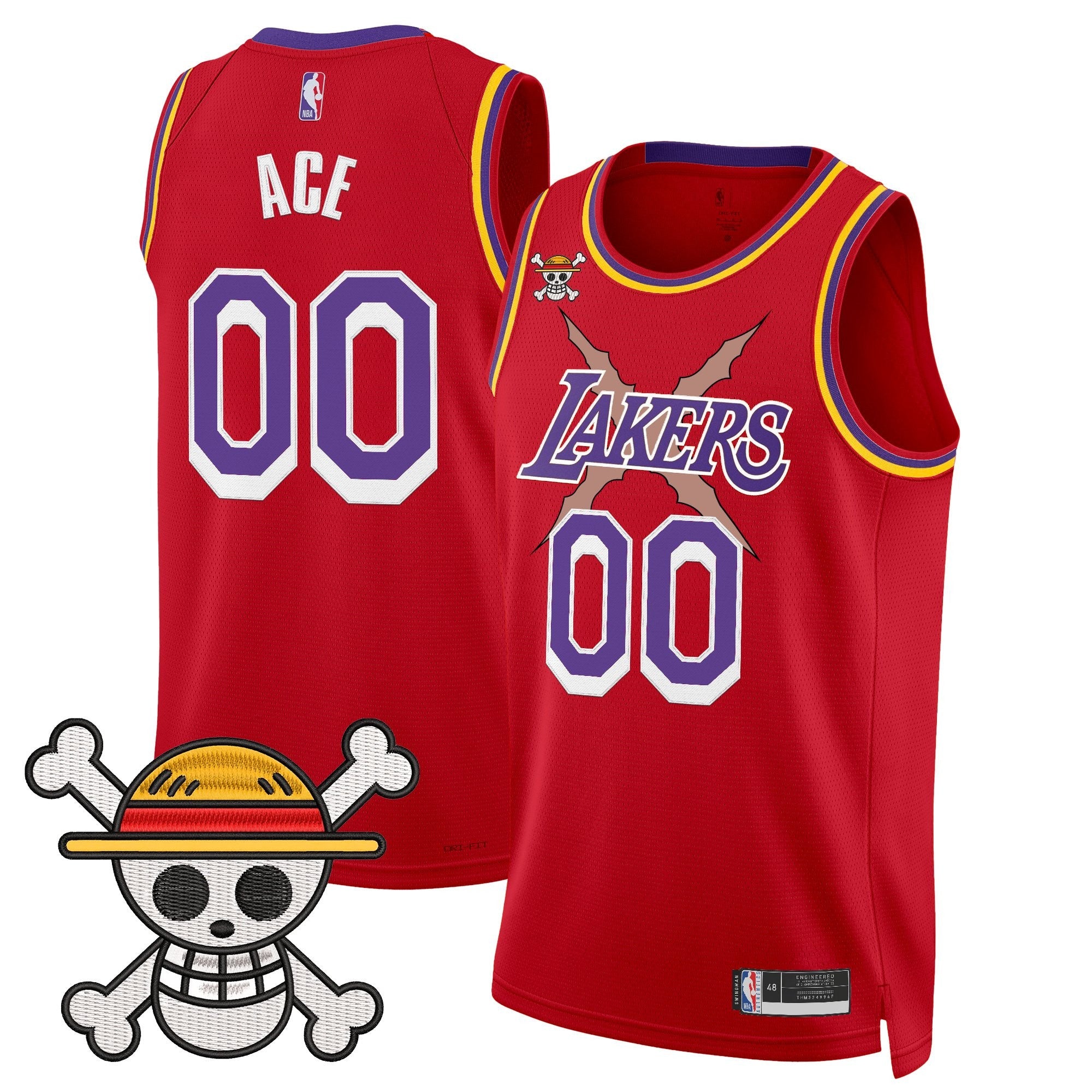 LAL x OP Swingman Jersey - Stitched