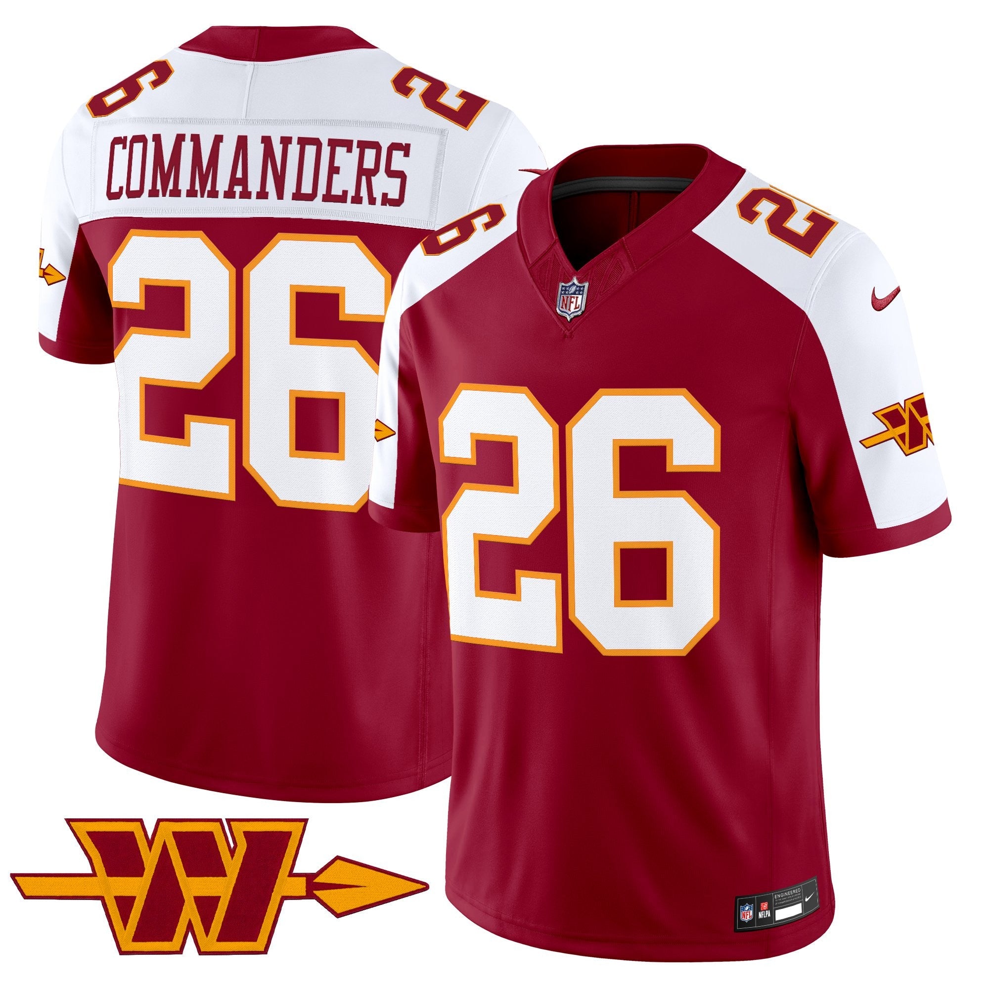 Men's Washington Commanders Throwback Vapor Limited Jersey - All Stitched
