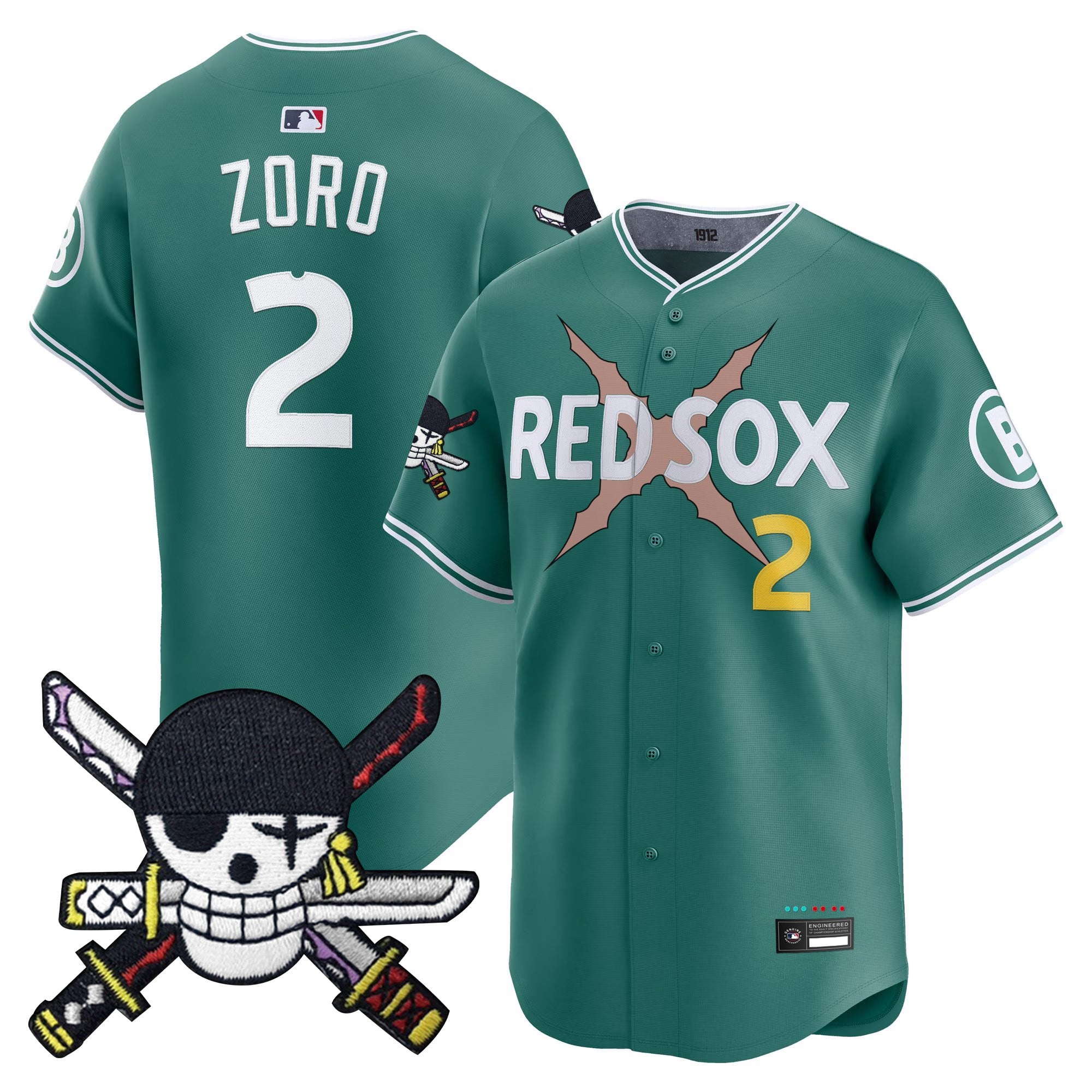 BOS x  OP Zr Patch Vapor Premier Limited Jersey - Stitched
