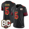 Men's San Francisco 49ers 80th Anniversary Patch Vapor Limited Jersey - Rivalries Edition - All Stitched
