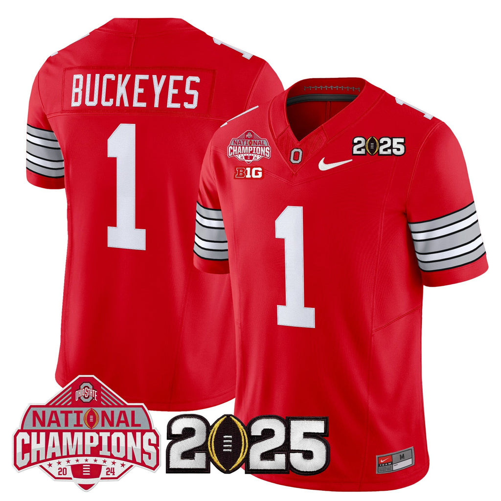 OSU 2026 "Tunnel Vision" National Champions Patch Vapor Limited Jersey - Stitched