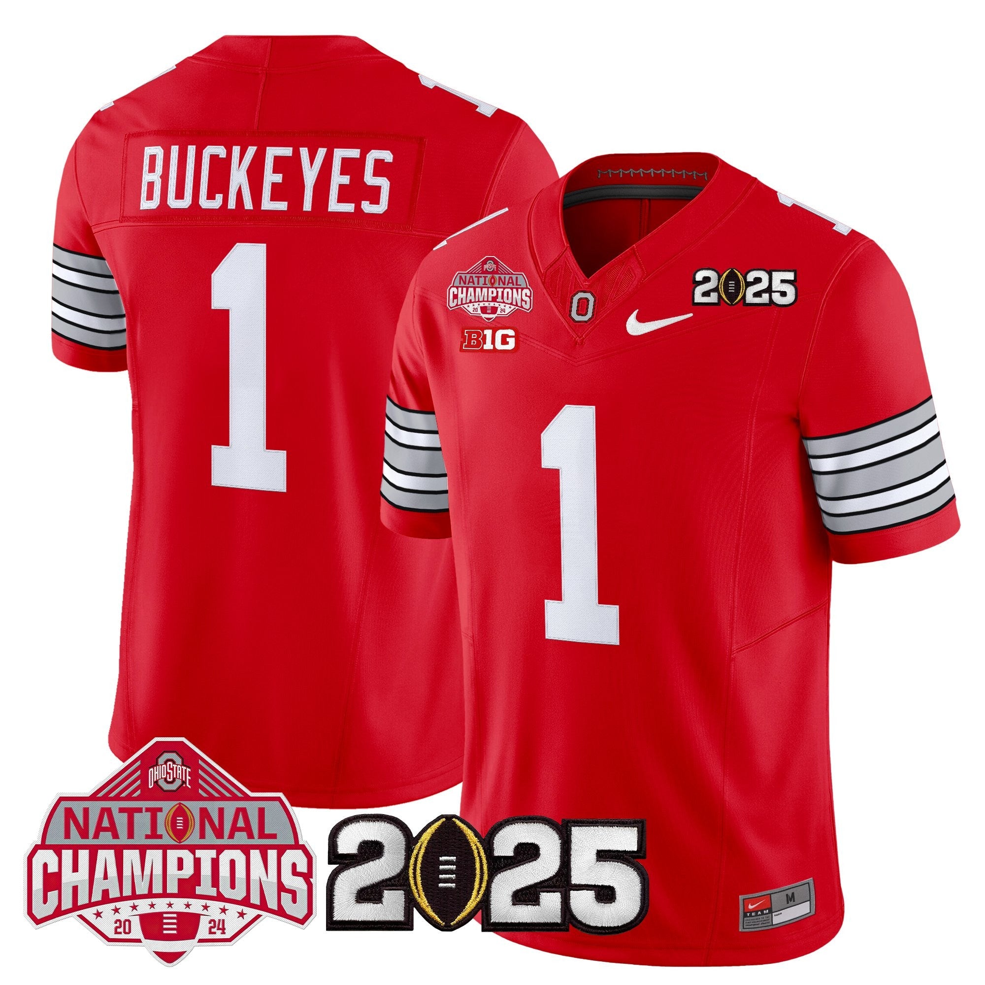 OSU 2026 "Tunnel Vision" National Champions Patch Vapor Limited Jersey - Stitched