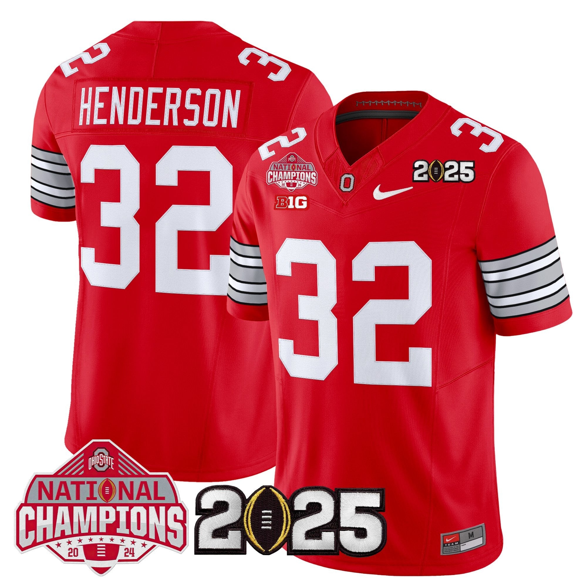 OSU 2026 "Tunnel Vision" National Champions Patch Vapor Limited Jersey - Stitched