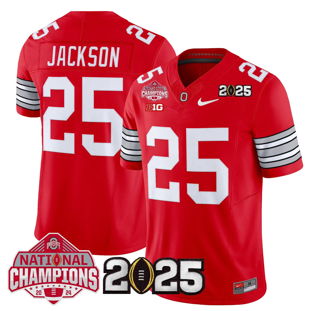 OSU 2026 "Tunnel Vision" National Champions Patch Vapor Limited Jersey - Stitched