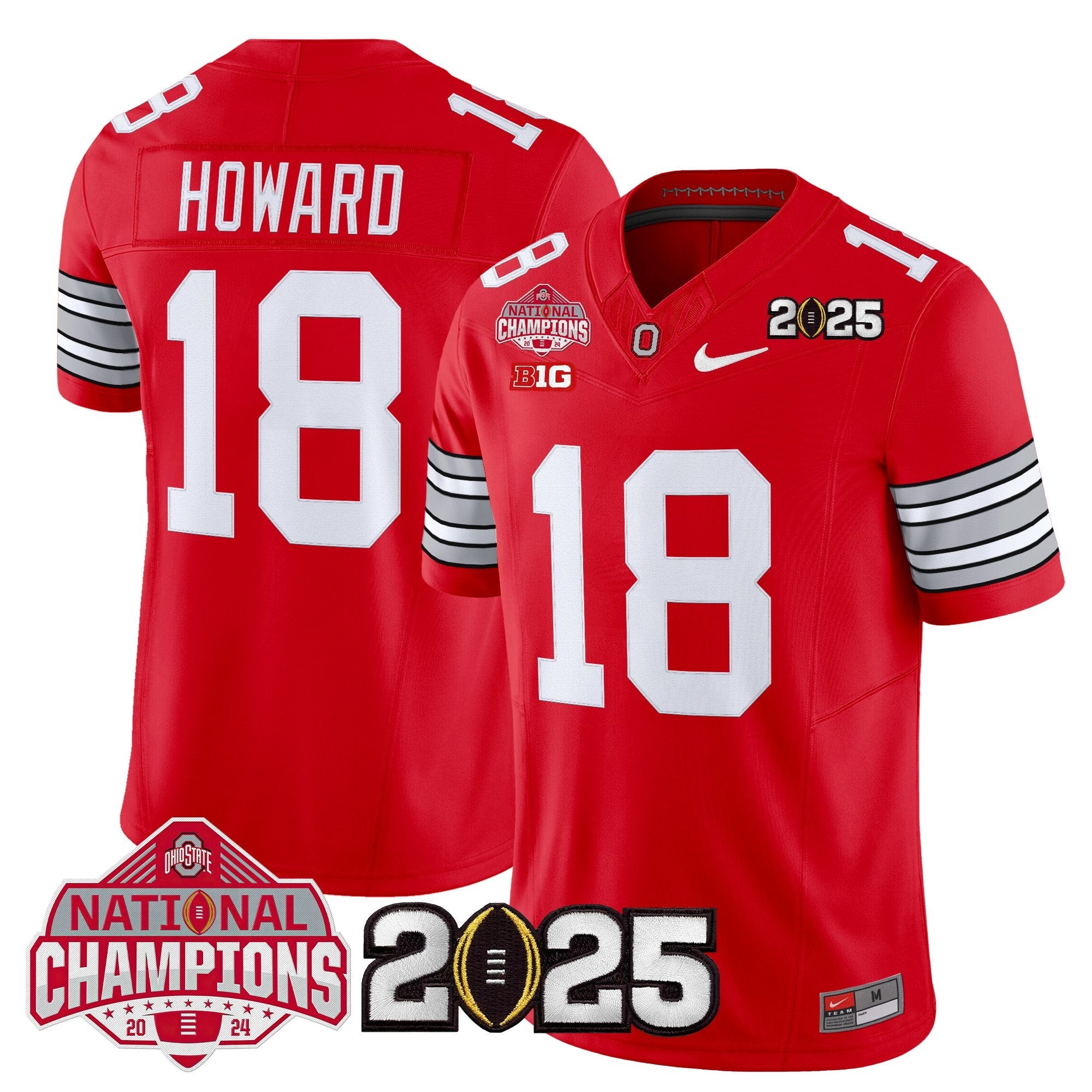 OSU 2026 "Tunnel Vision" National Champions Patch Vapor Limited Jersey - Stitched