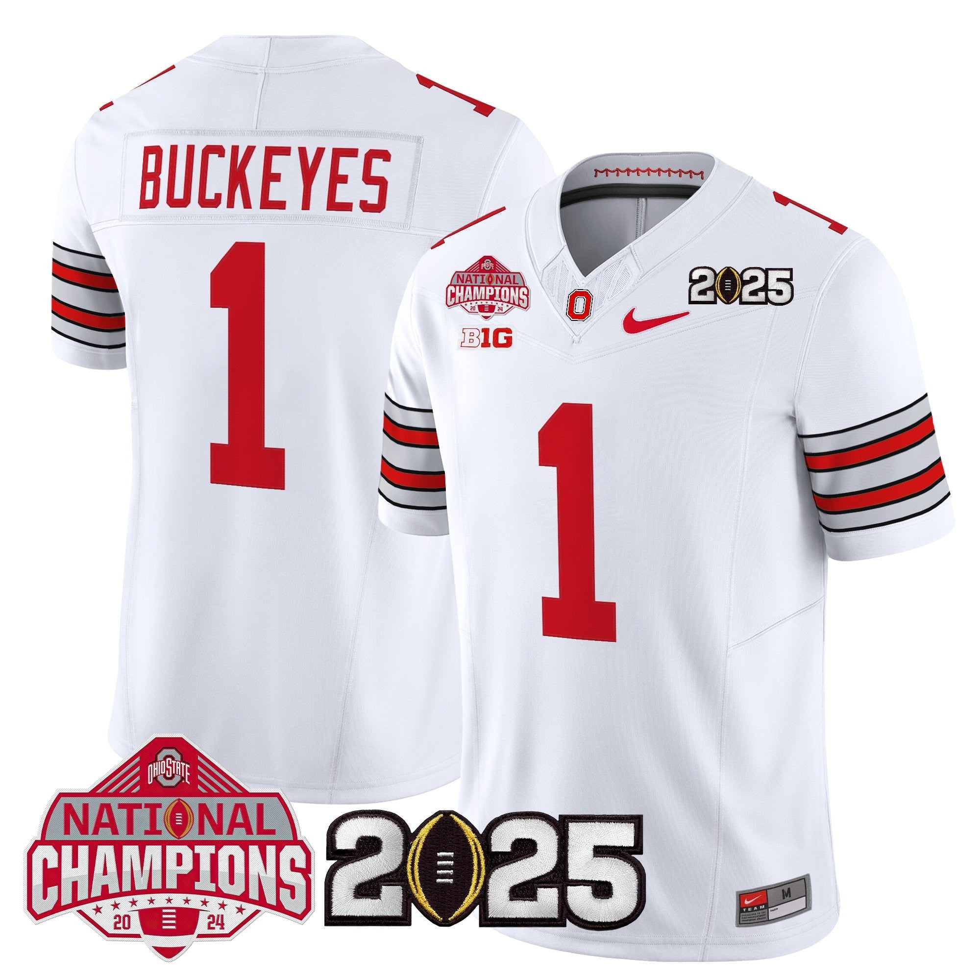 OSU 2026 "Tunnel Vision" National Champions Patch Vapor Limited Jersey - Stitched