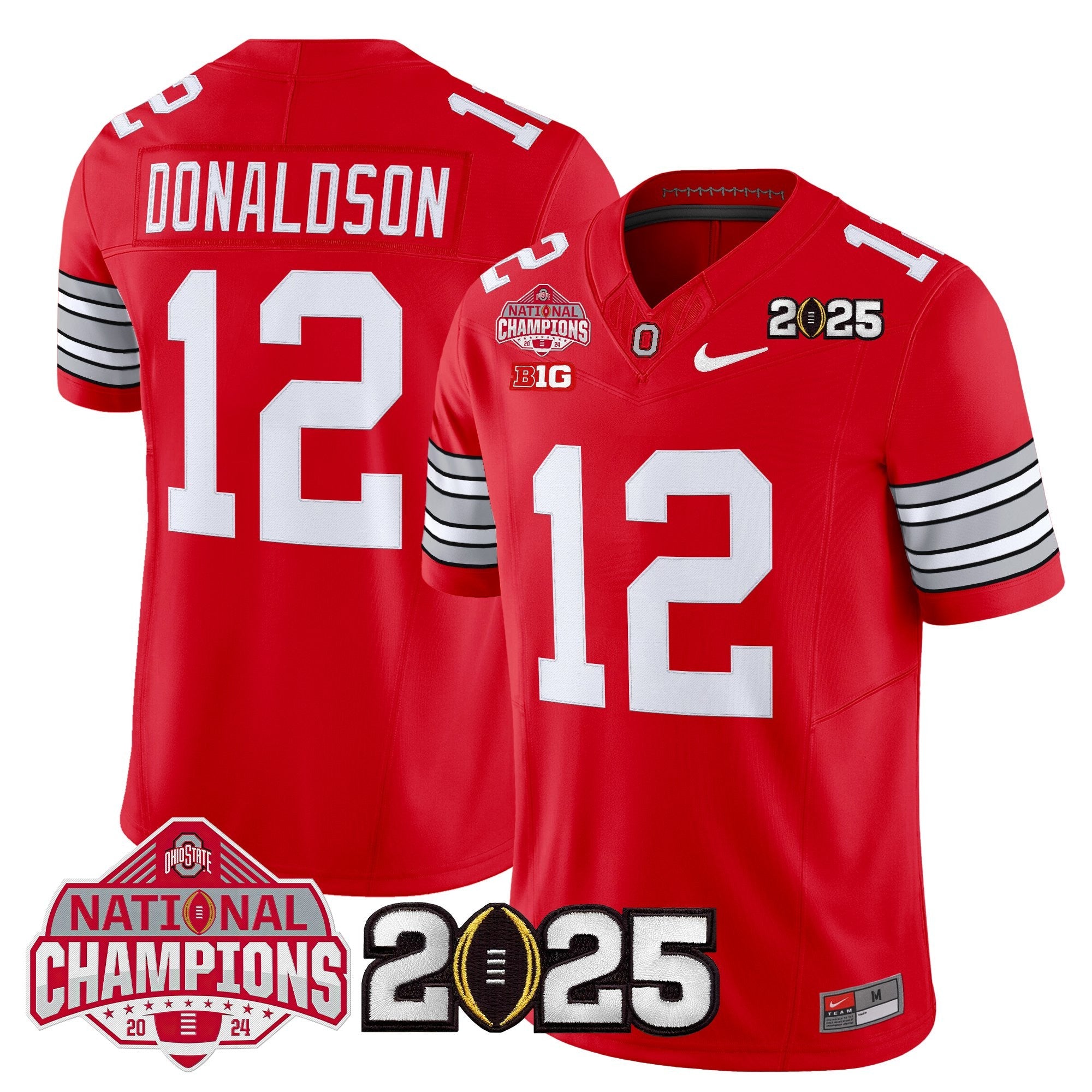 OSU 2026 "Tunnel Vision" National Champions Patch Vapor Limited Jersey - Stitched