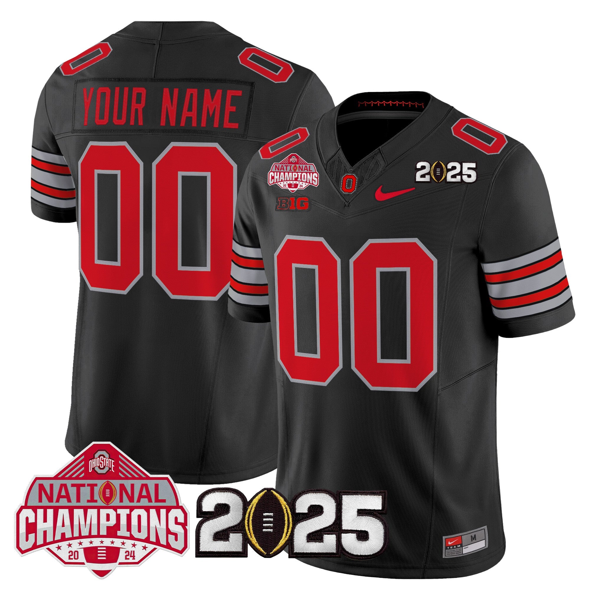 OSU 2026 "Tunnel Vision" National Champions Patch Vapor Limited Custom Jersey - Stitched