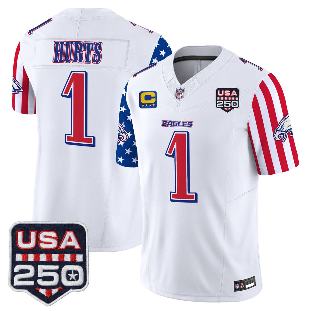Men's Philadelphia Eagles "America 250 Edition" Vapor Limited Jersey - All Stitched