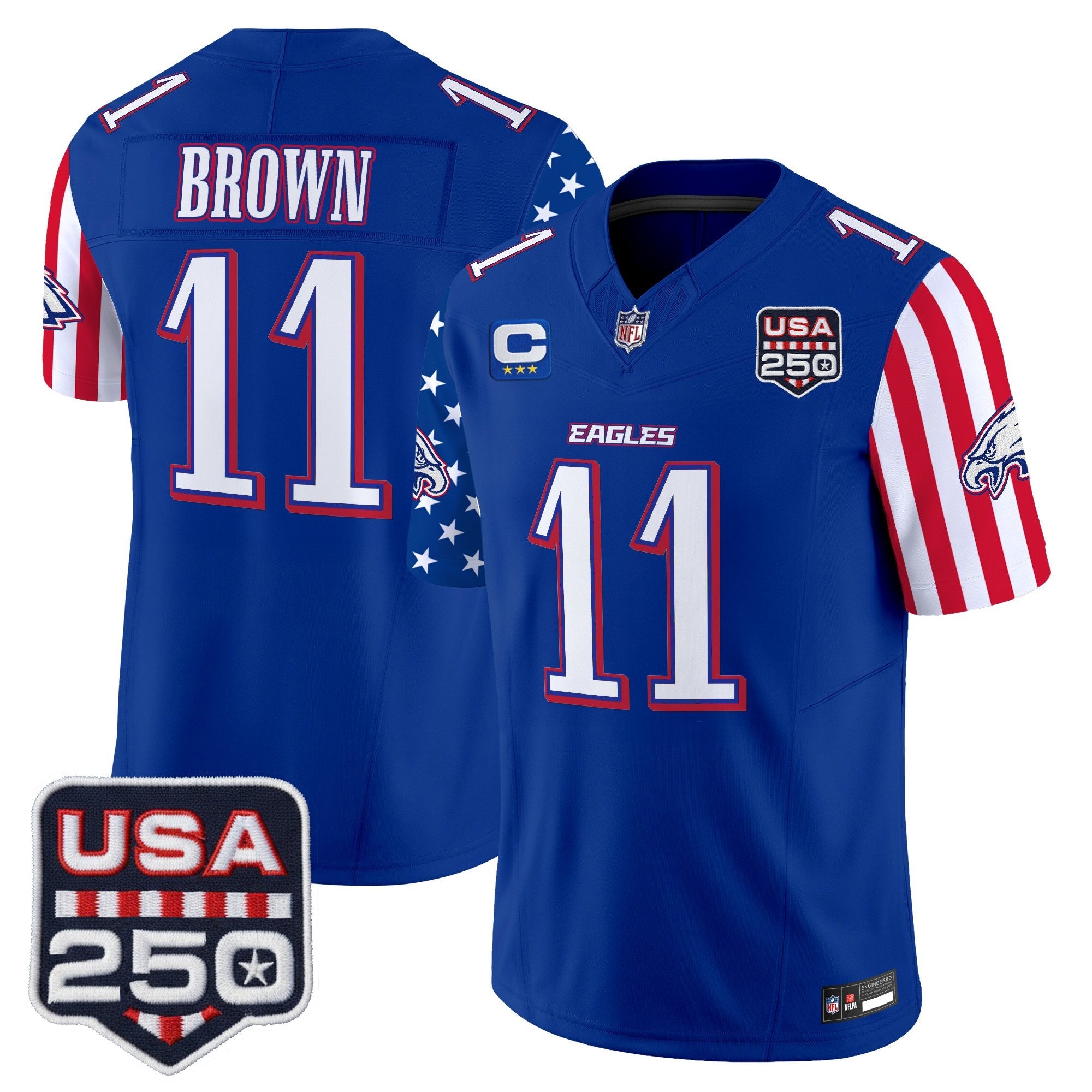 Men's Philadelphia Eagles "America 250 Edition" Vapor Limited Jersey - All Stitched