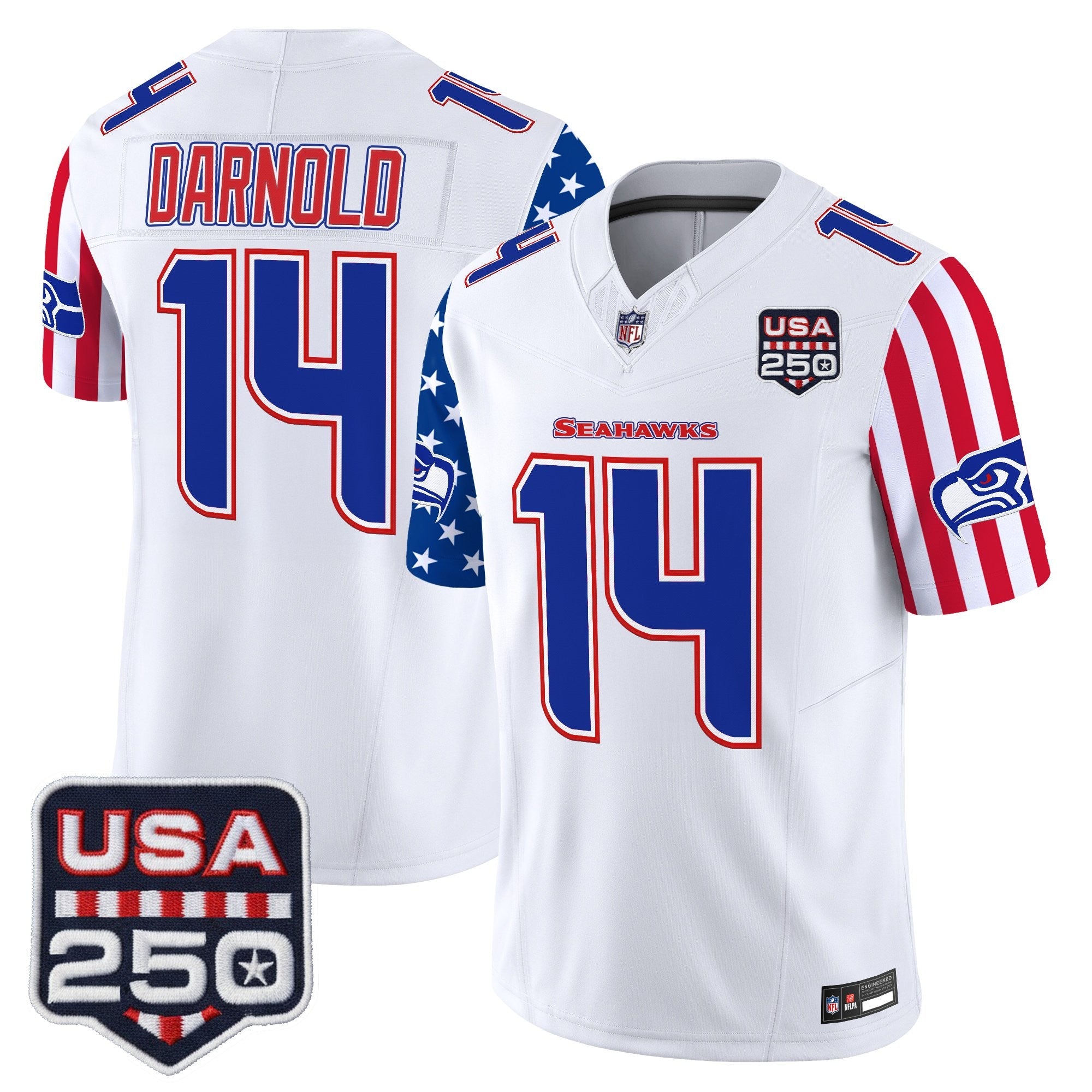 Men's Seattle Seahawks "America 250 Edition" Vapor Limited Jersey - All Stitched