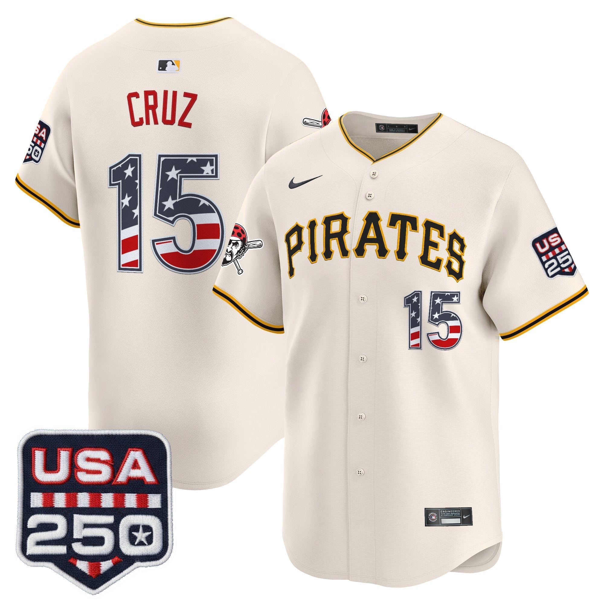 PIT USA 250 Fourth of July Vapor Premier Limited Jersey - Stitched