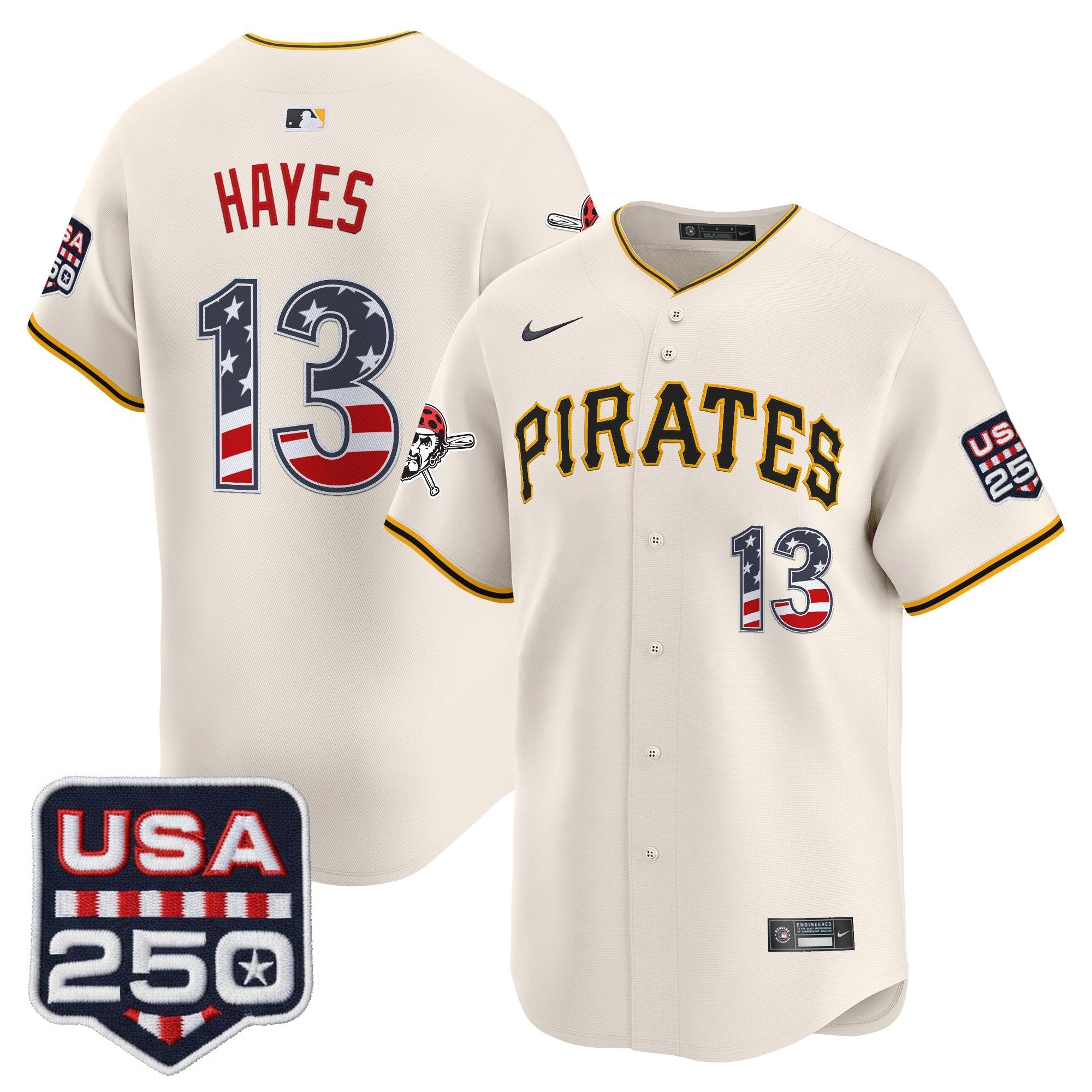 PIT USA 250 Fourth of July Vapor Premier Limited Jersey - Stitched