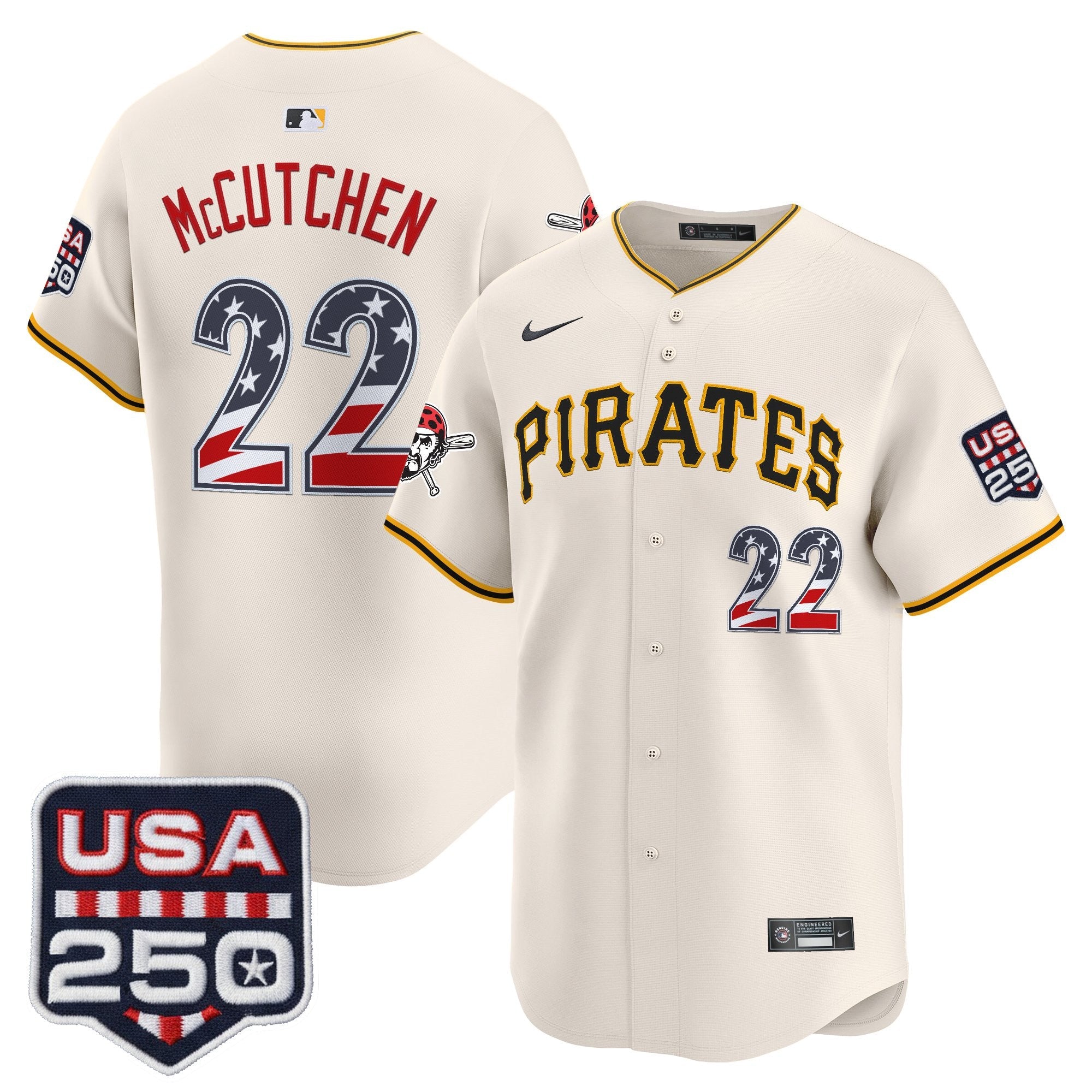 PIT USA 250 Fourth of July Vapor Premier Limited Jersey - Stitched