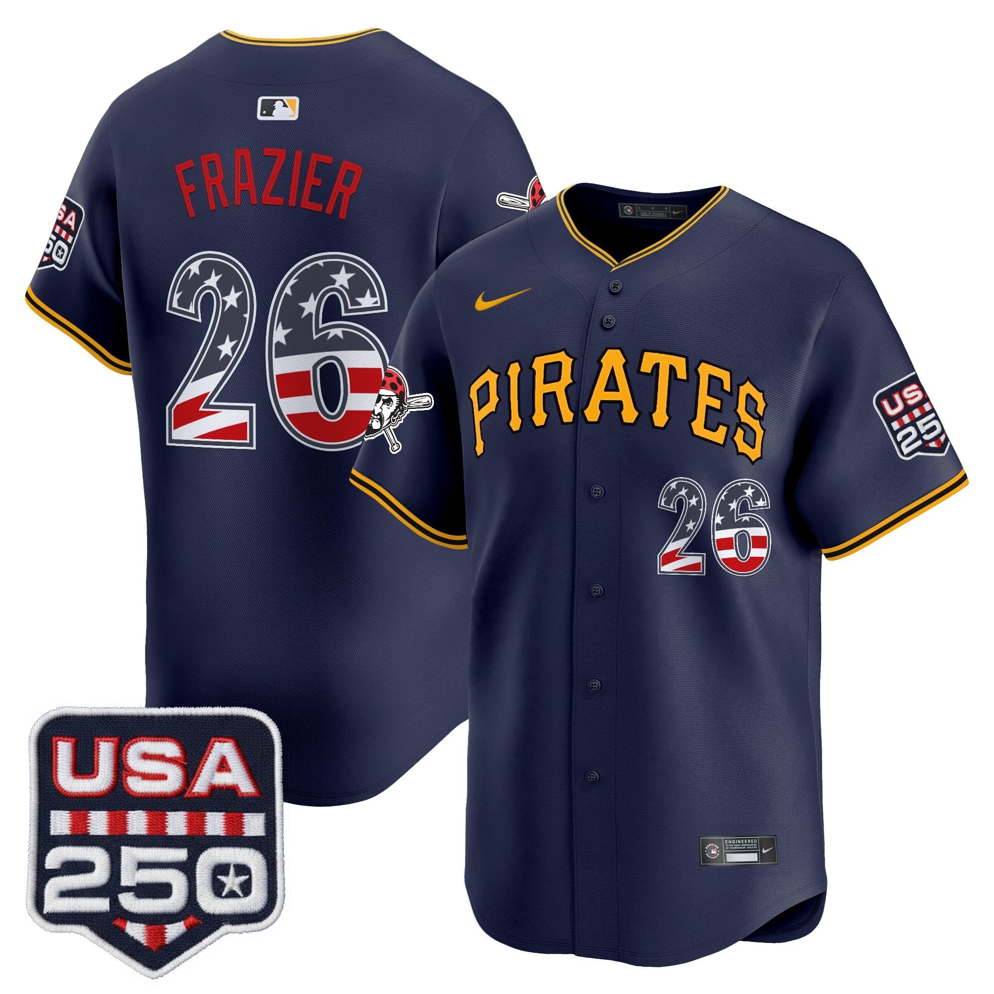 PIT USA 250 Fourth of July Vapor Premier Limited Jersey - Stitched