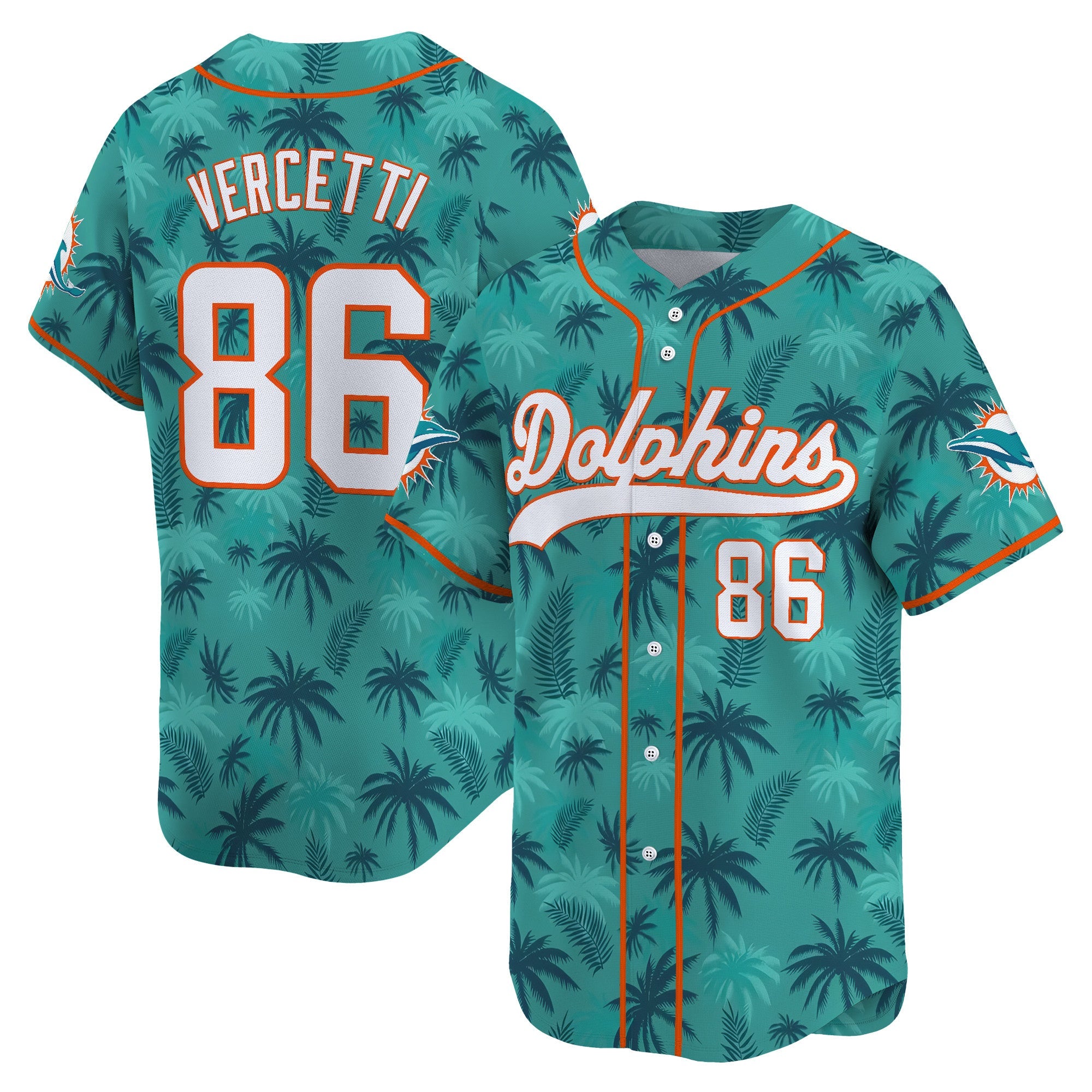Miami Dolphins GTA Vice City Vapor Premier Limited Jersey - Stitched