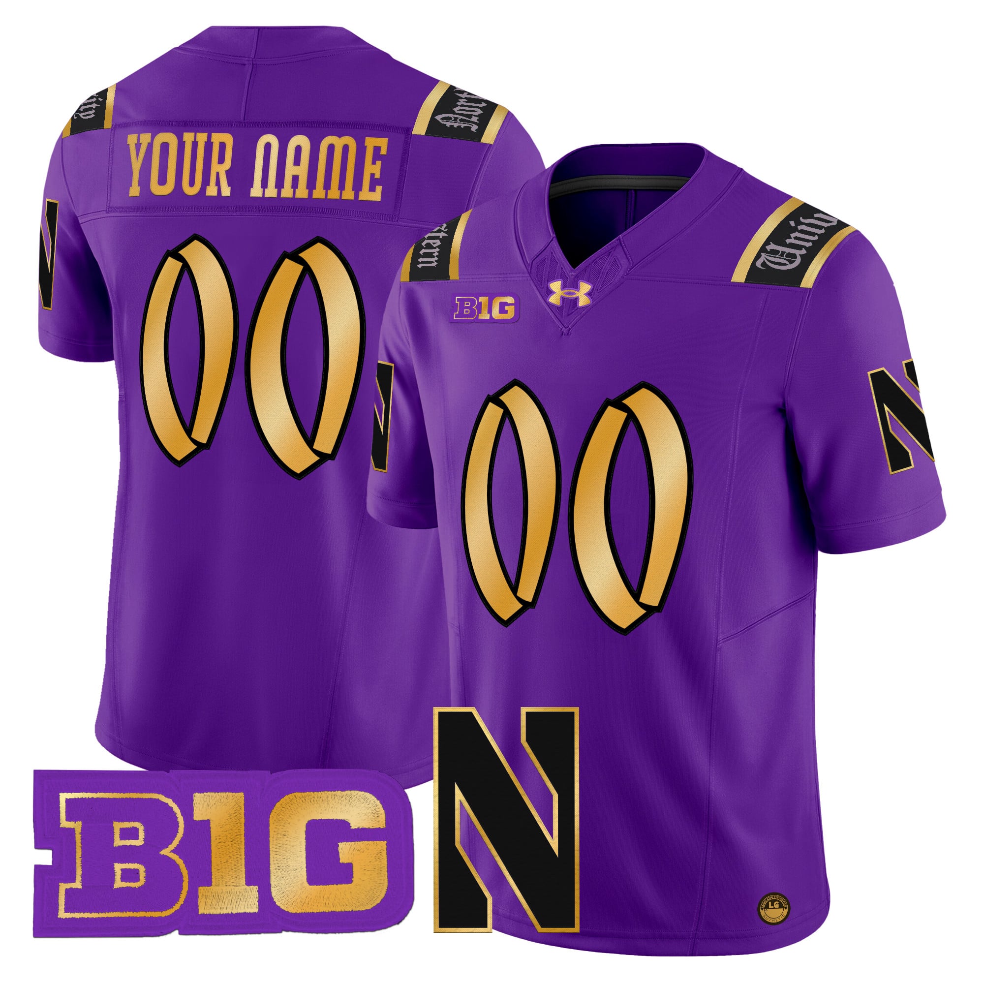 Northwestern Wildcats 2026 Vapor Limited Custom Jersey - All stitched