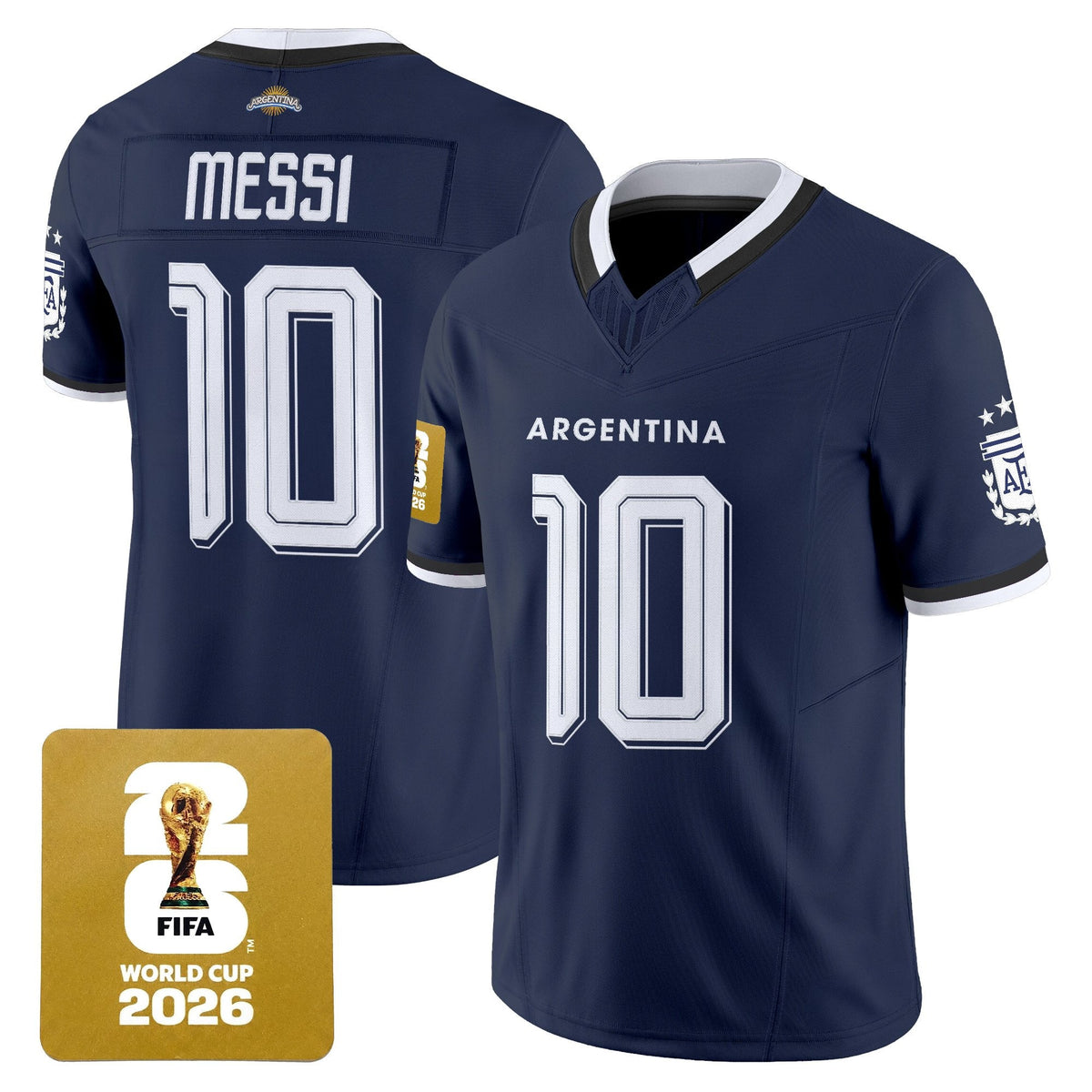 Argentina 2026 World Cup Vapor Football Jersey - Stitched