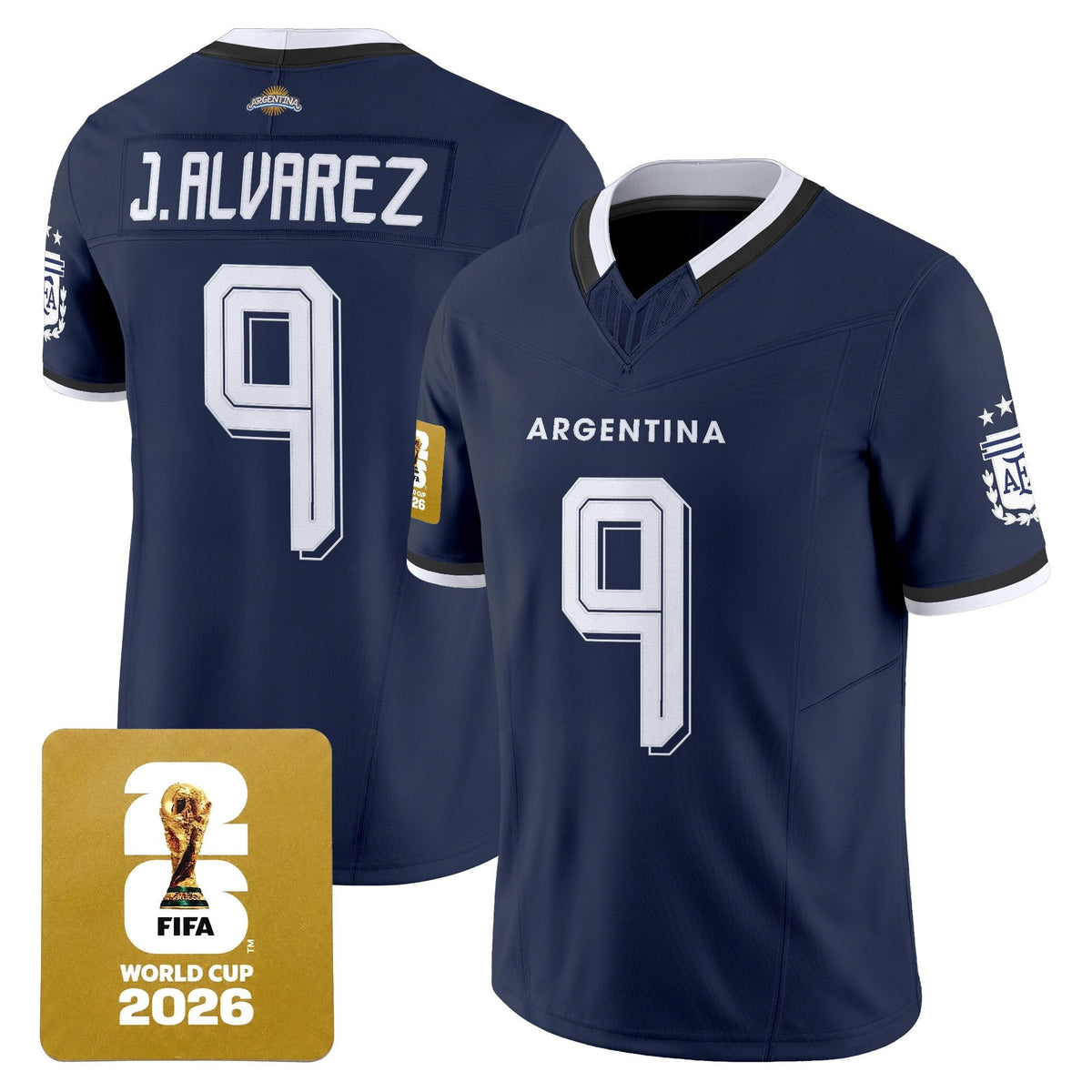 Argentina 2026 World Cup Vapor Football Jersey - Stitched