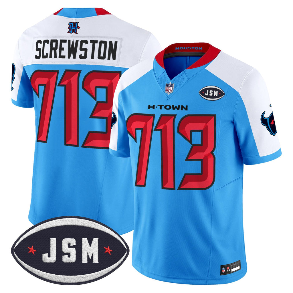 Houston Texan Janice McNair Memorial Patch Vapor Limited Jersey - Stitched