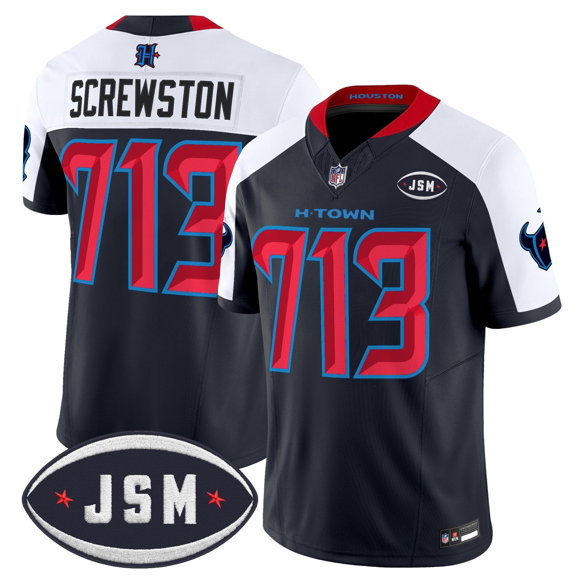 Houston Texan Janice McNair Memorial Patch Vapor Limited Jersey - Stitched
