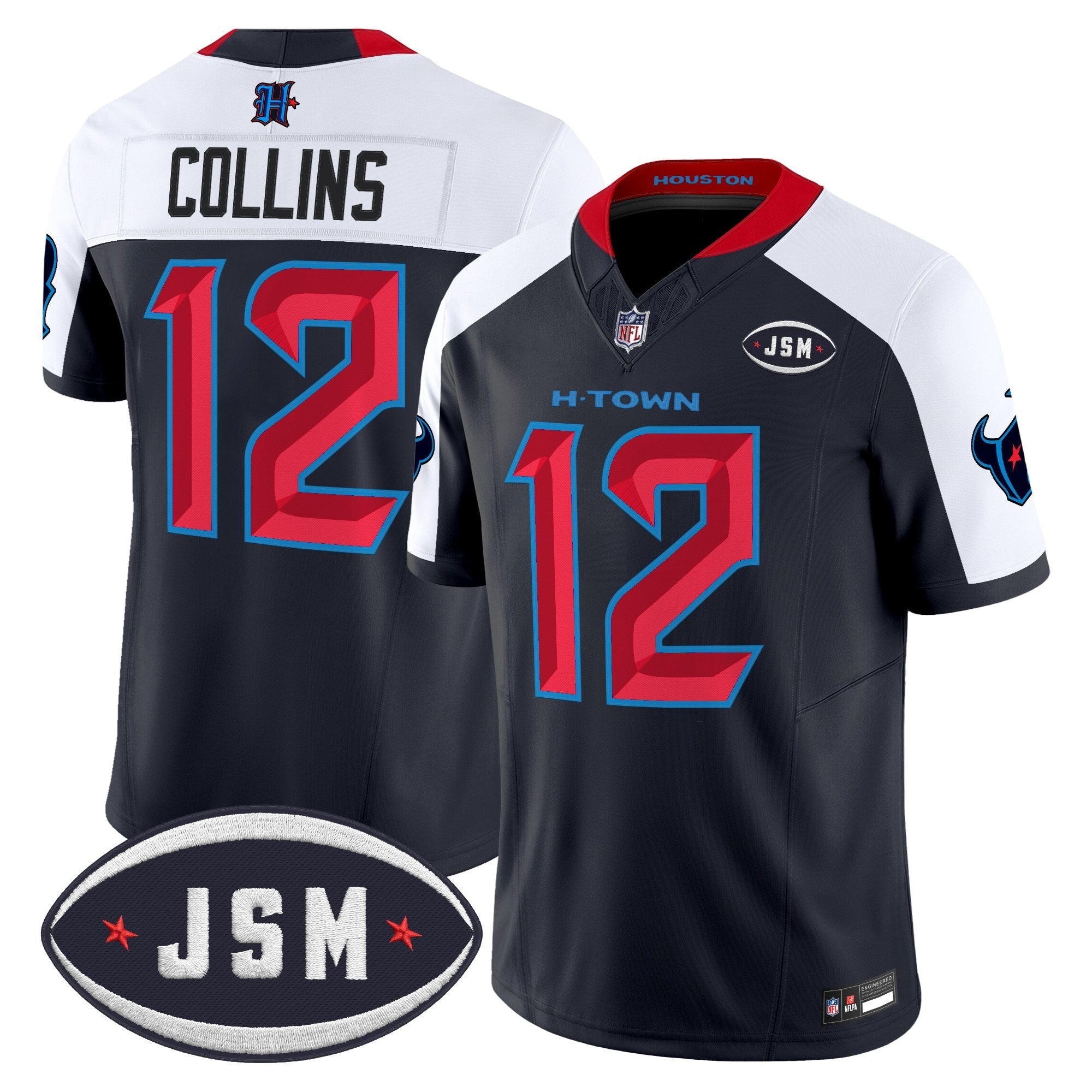 Houston Texan Janice McNair Memorial Patch Vapor Limited Jersey - Stitched
