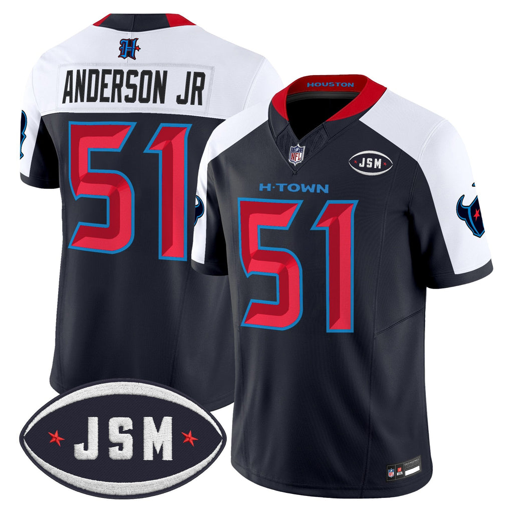 Houston Texan Janice McNair Memorial Patch Vapor Limited Jersey - Stitched