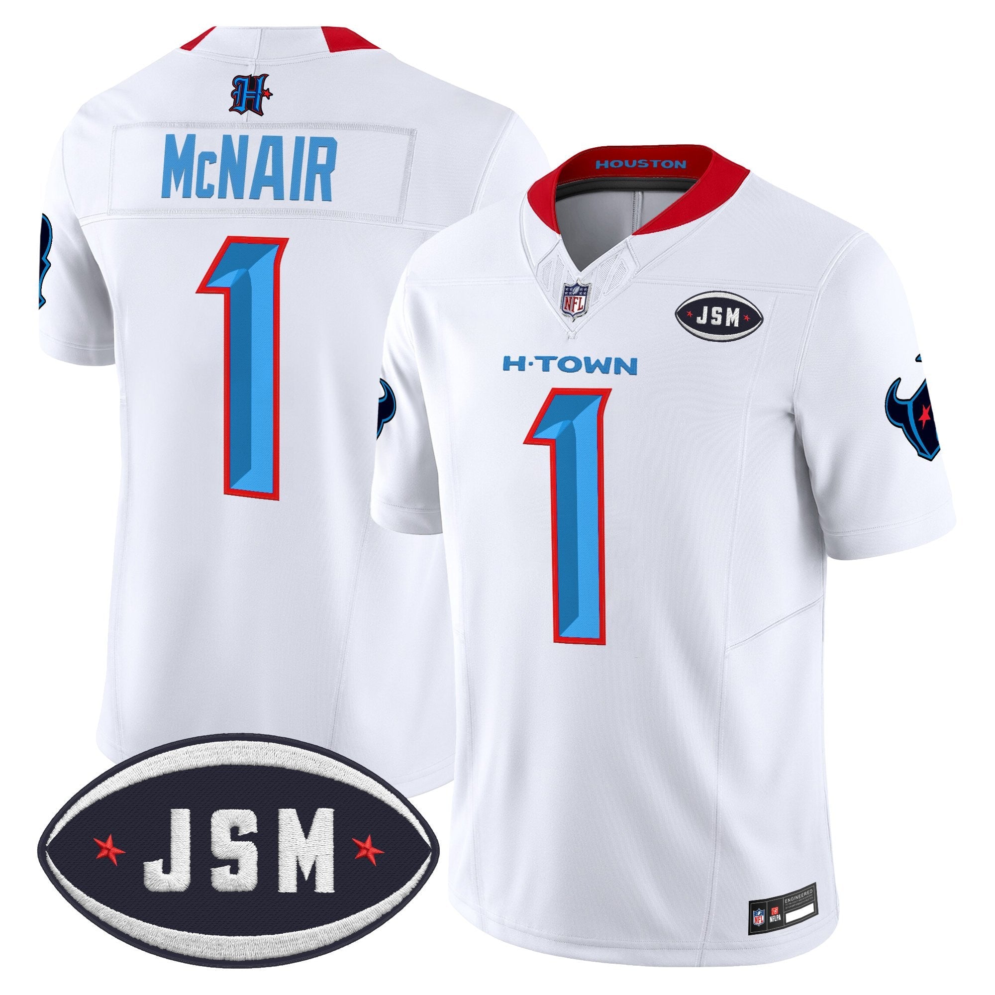Houston Texan Janice McNair Memorial Patch Vapor Limited Jersey - Stitched