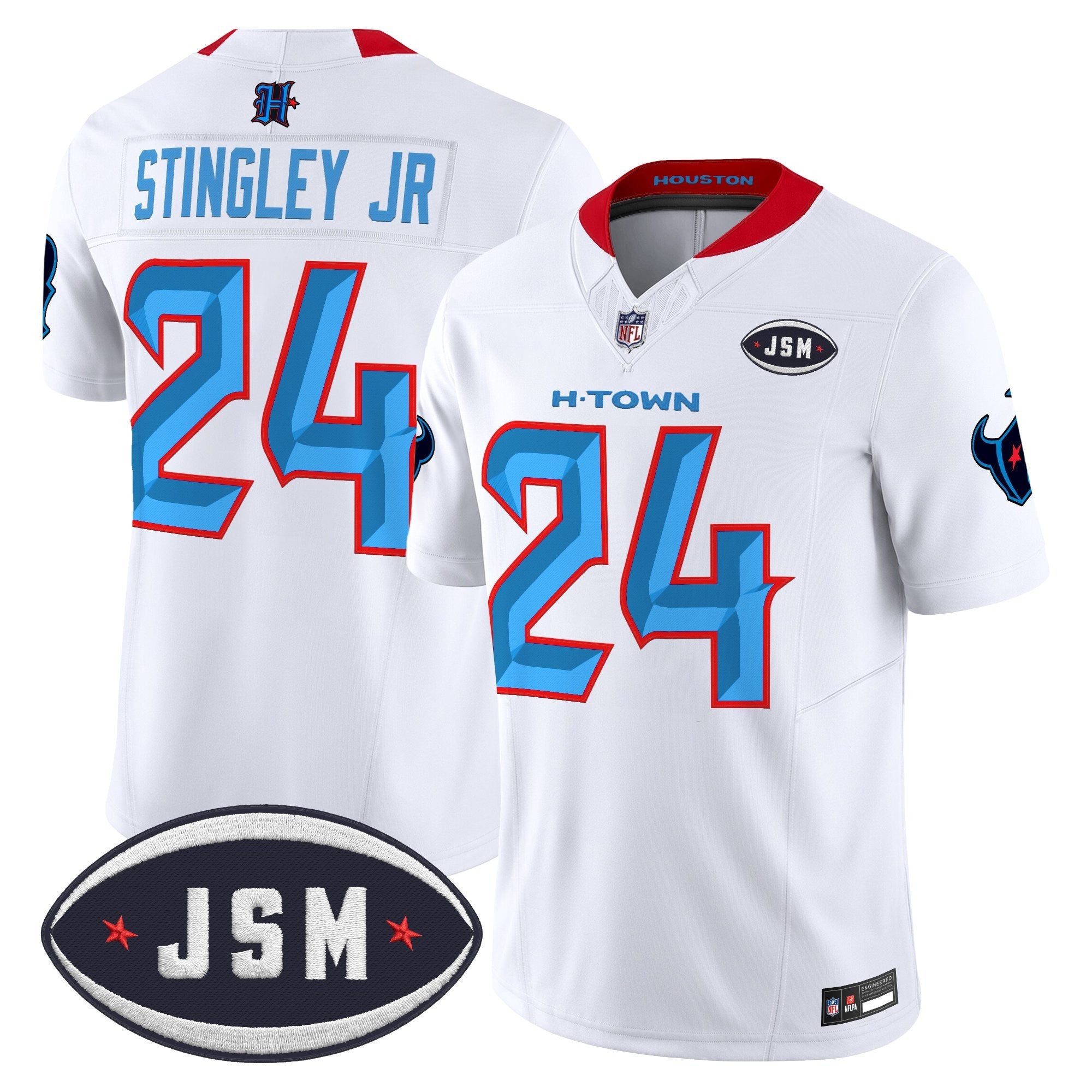 Houston Texan Janice McNair Memorial Patch Vapor Limited Jersey - Stitched