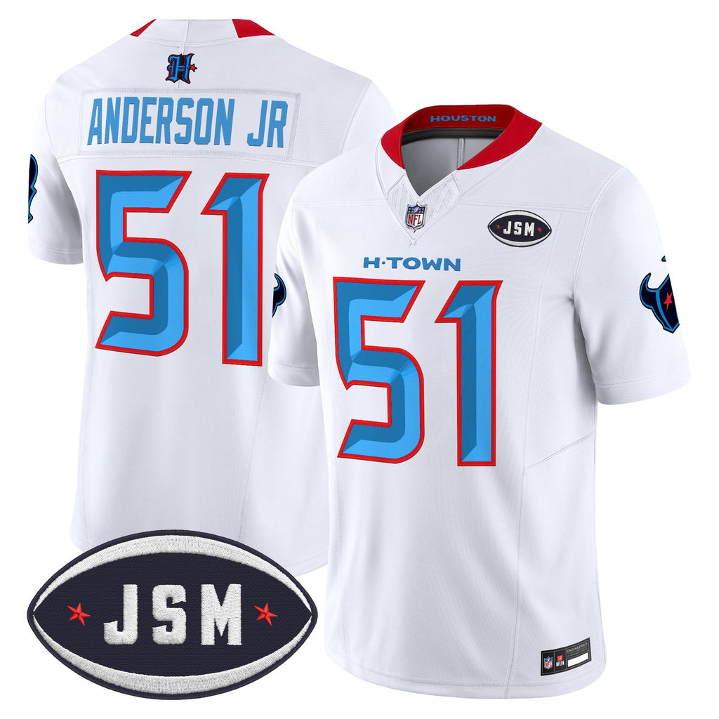 Houston Texan Janice McNair Memorial Patch Vapor Limited Jersey - Stitched