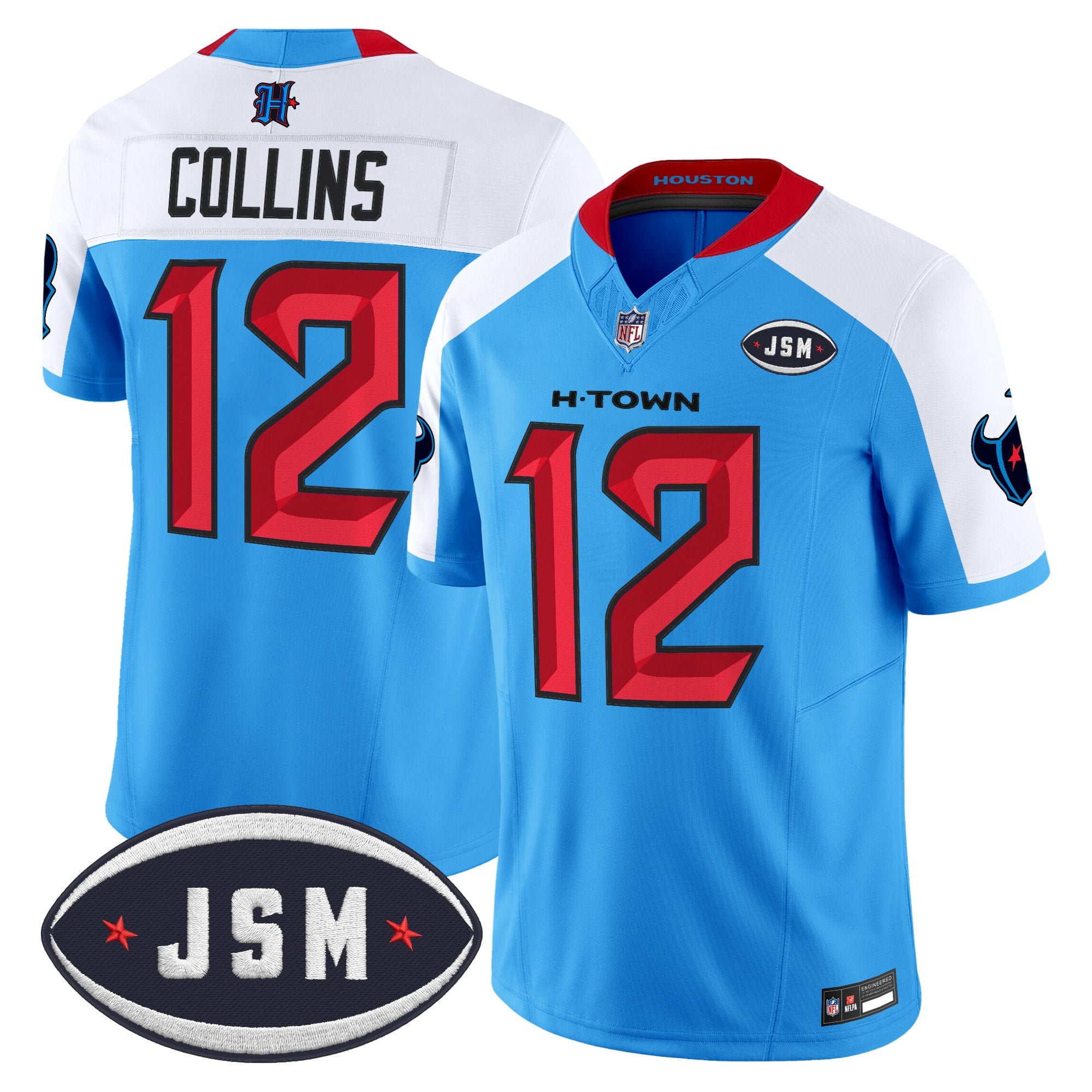 Houston Texan Janice McNair Memorial Patch Vapor Limited Jersey - Stitched