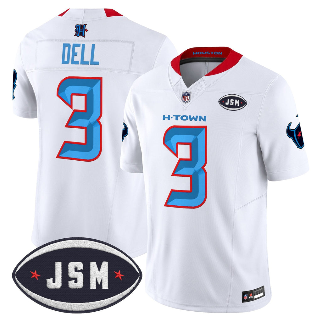 Houston Texan Janice McNair Memorial Patch Vapor Limited Jersey - Stitched